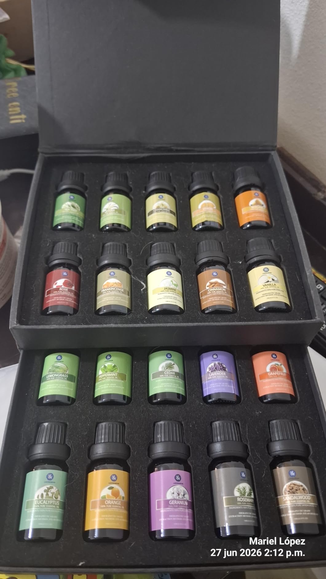 Lagunamoon Essential Oils Set, Top 20 Gift Set Oils for Diffusers, Humidifiers, Aromatherapy customer photo 2