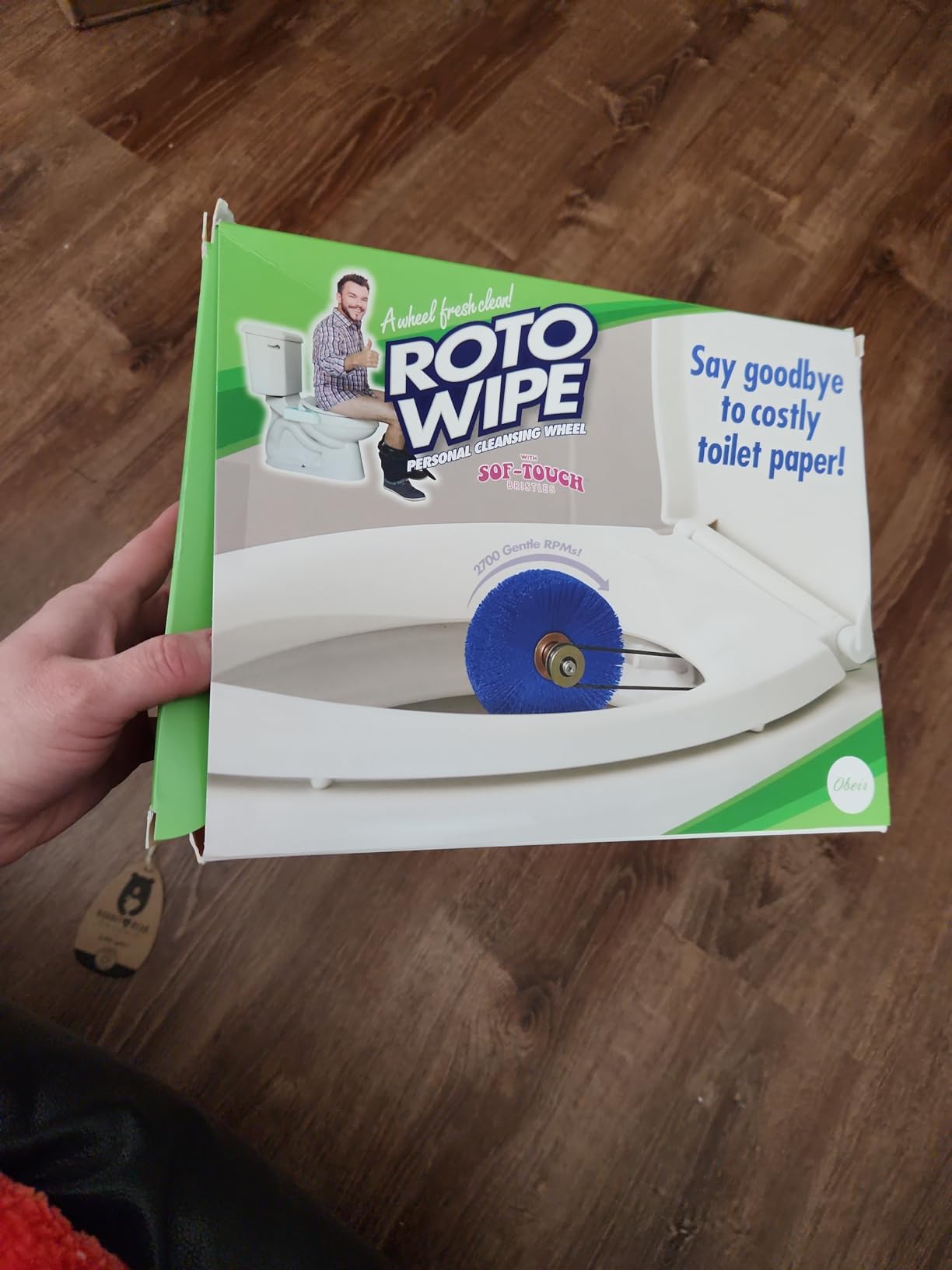 Prank-O Roto Wipe Prank Gift Box - Funny Empty Gag Gift Packaging for White Elephant, Christmas & Office Parties, Hilarious Joke Gift Box to Hide Real Presents for Friends & Coworkers customer photo 1