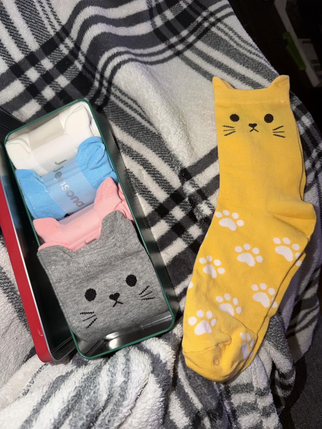 Jeasona Women's Cute Cat Animal Socks Gifts for Women Wife Mom Cat Gifts for Cat Lovers Girlfriend Daughter Birthday Christmas Mother's Day customer photo 1