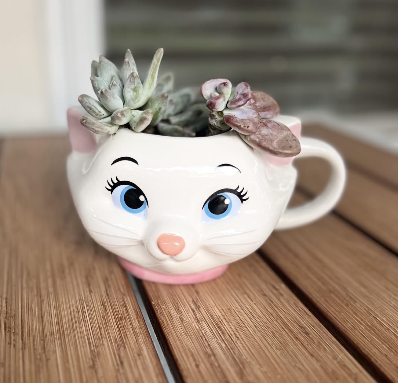 Silver Buffalo Disney Alice in Wonderland Cups, 3D Sculpted Mug, 2pk, 20oz | Stacked Teacup, Ceramic Coffee customer photo 2