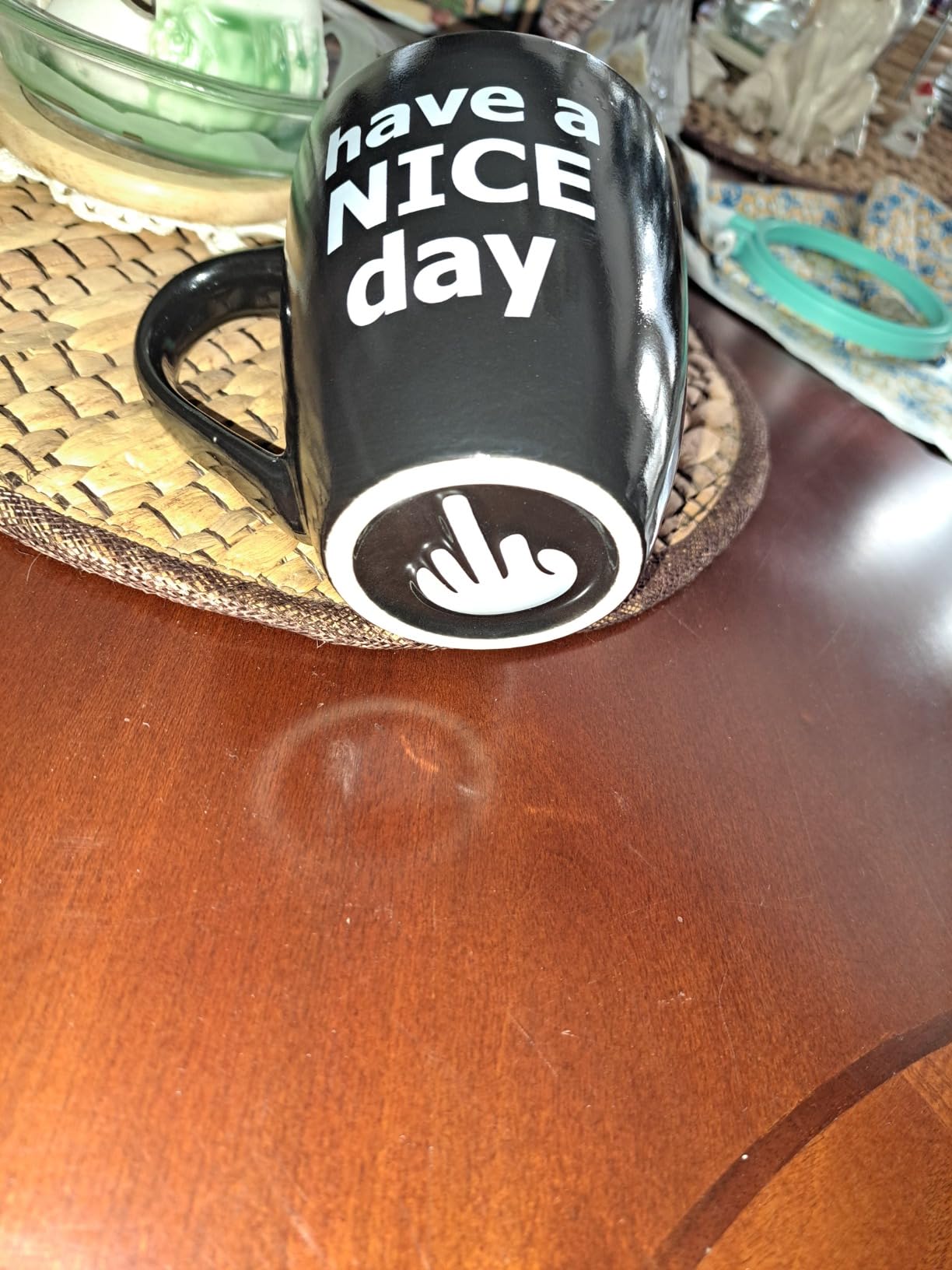 Decodyne Funny Coffee Mug, Gag White Elephant Gifts for Adults and Coworkers, 14 Ounce customer photo 1