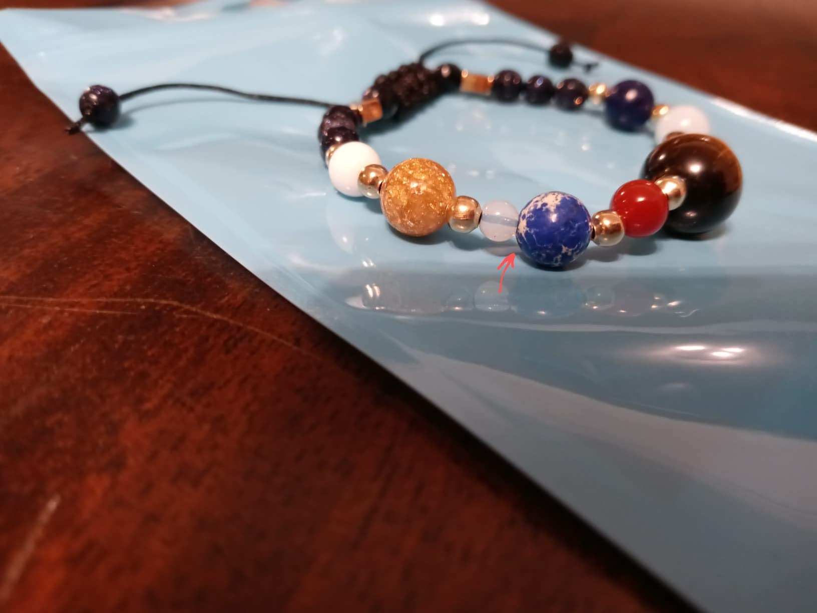 Fesciory Solar System Bracelet for Women, Universe Galaxy Beaded Jewelry | Natural Stone Beads, Universe Galaxy Design, Guardian Star Charm, Adjustable Fit, Birthday & Astronomy Planet Gifts for Loves customer photo 1