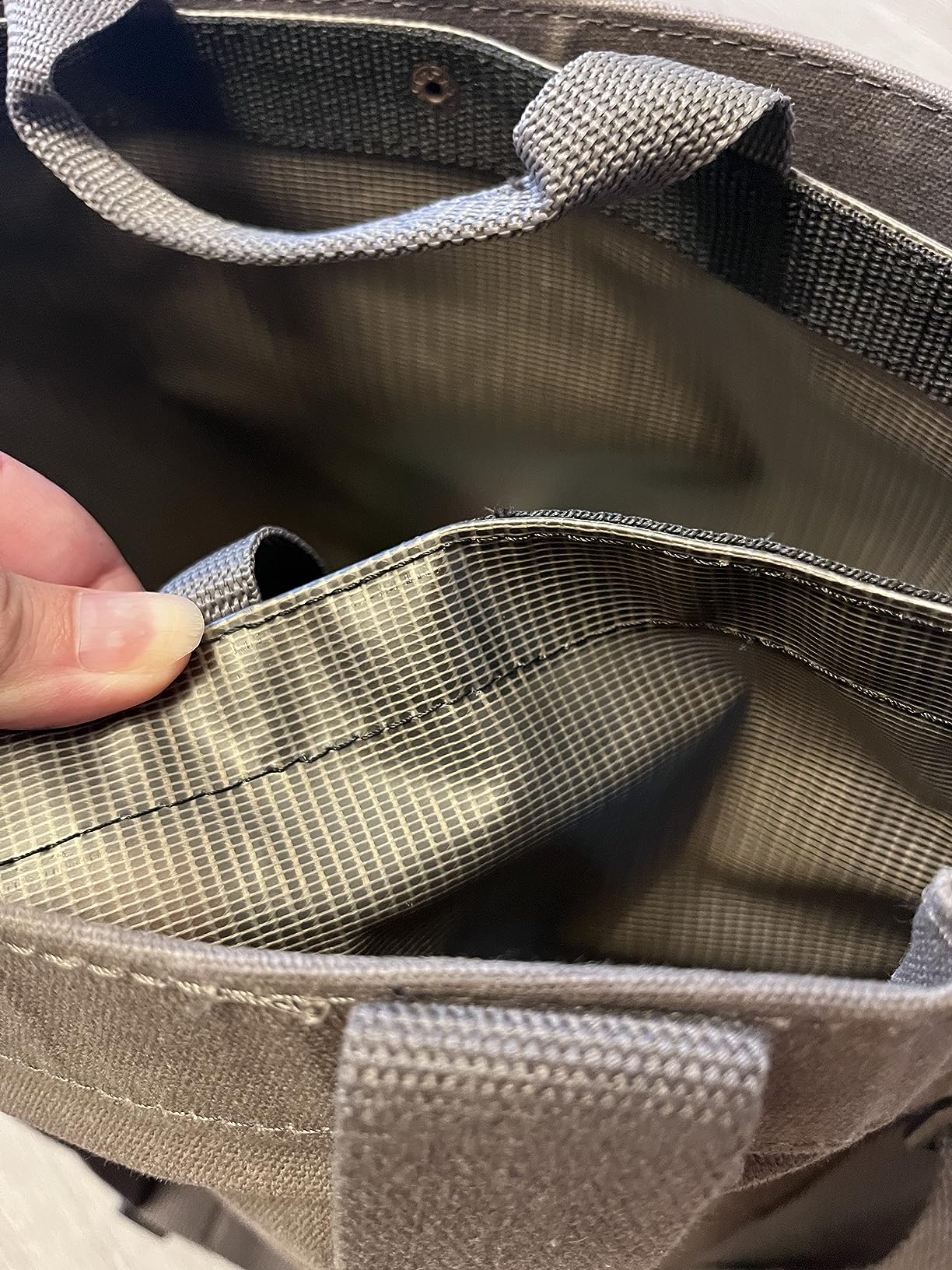 Barebones Harvesting and Gathering Bag - Foraging, Harvest and Fruit Picking Bag with Convertible Straps - Water-Resistant Waxed Canvas Gardening Tool (Slate Gray) customer photo 1