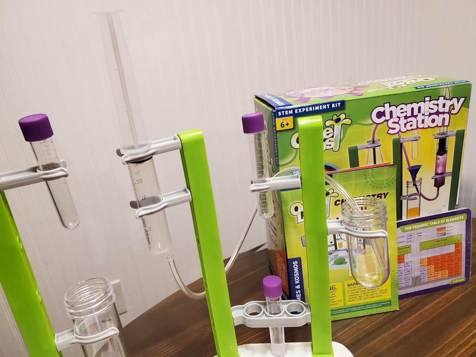 Ooze Labs Chemistry Station Science Experiment Kit, 20 Non-Hazardous Experiments Including Safe Slime, Chromatography, Acids, Bases & More, Multi-Color customer photo 2