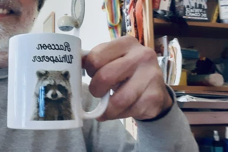 SpreadPassion Chipmunk Whisperer Coffee Mug - Funny Tea Hot Cocoa Coffee Cup - Novelty Birthday Christmas Gag Gifts Idea customer photo 1