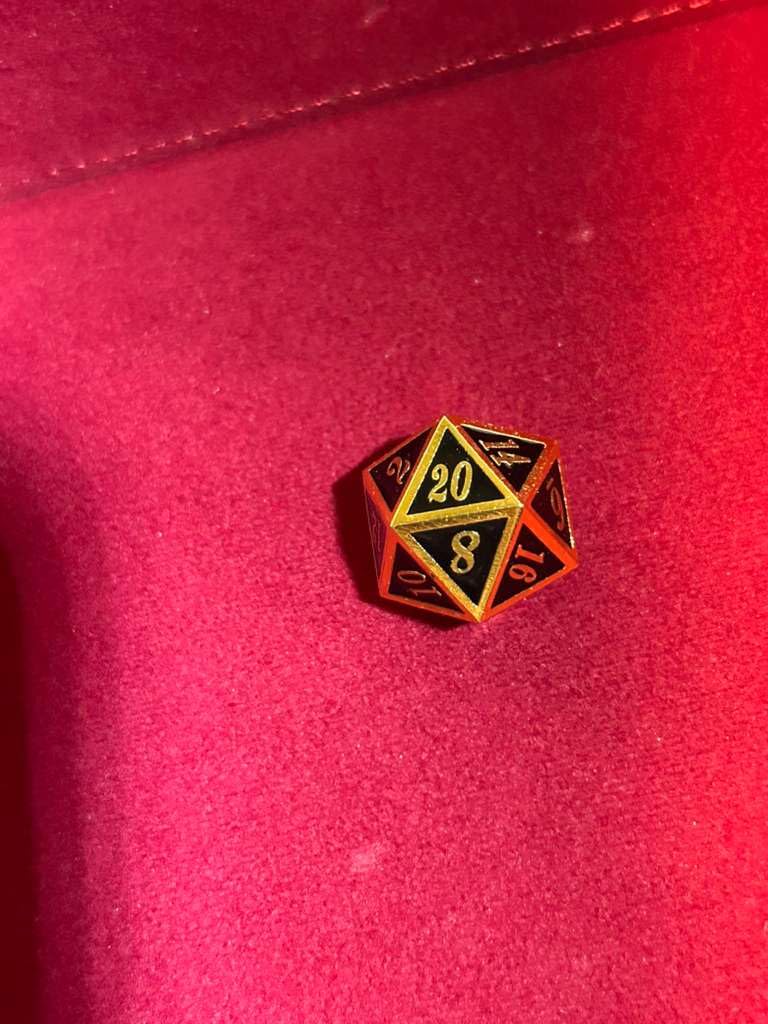DNDND Metal Dice Set D&D, 7 die Metallic Polyhedral Dice Set with Gift Metal Box and Gold Number for DND Dungeons and Dragons Role Playing Games (Black and Gold) customer photo 2