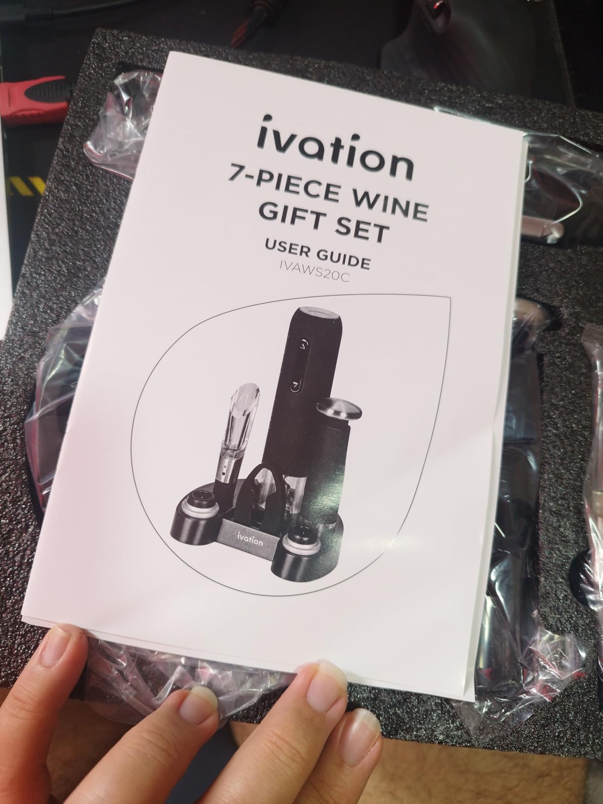 Ivation Wine Gift Set, 7-Piece Electric Opener, Aerator & Preserver Kit customer photo 1