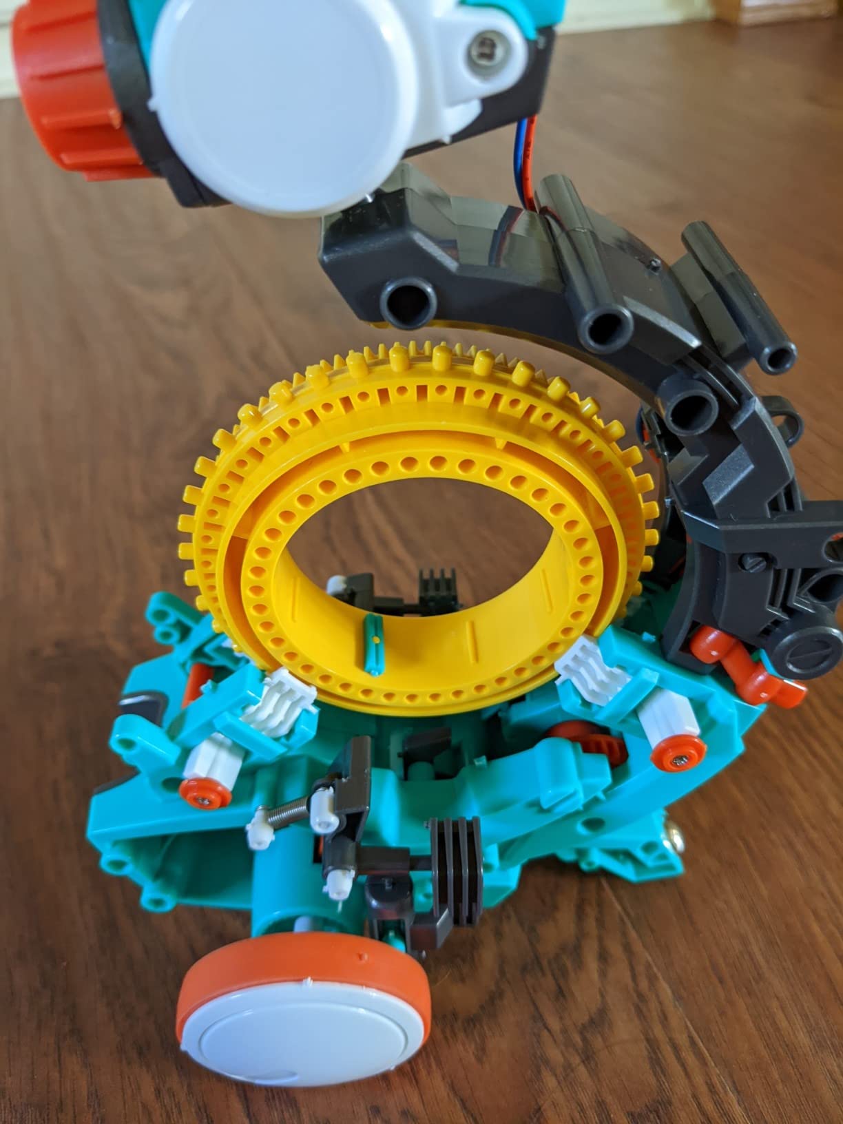 Teach Tech Mech 5, Mechanical Coding Robot, Coding Wheel Makes Robot Throw, Lift, Kick, Draw and More, Ages 10+ customer photo 2
