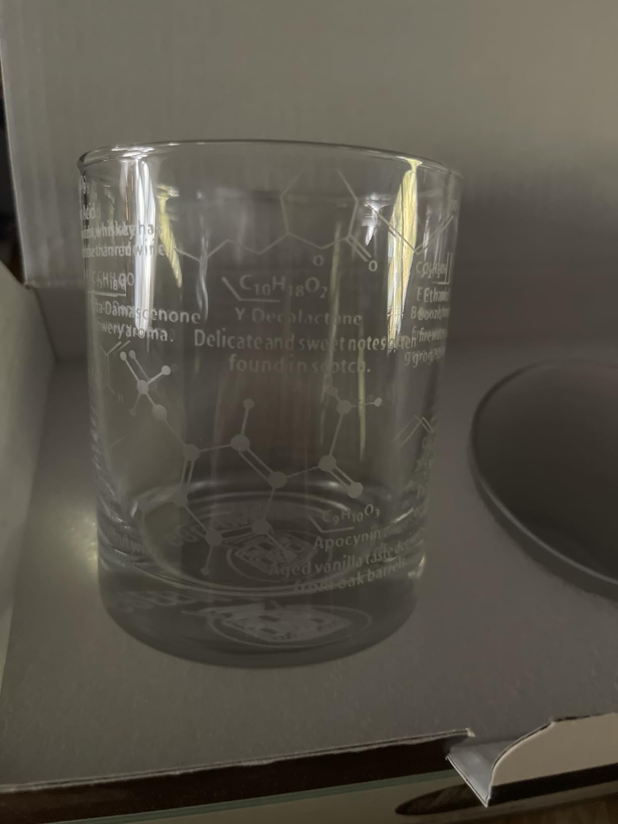 Greenline Goods Whiskey Glasses - 10 oz Tumbler Gift Set - Science of Whisky Glasses (Set of 2) Etched with Whiskey Chemistry Molecules | Old Fashioned Rocks Glass customer photo 1