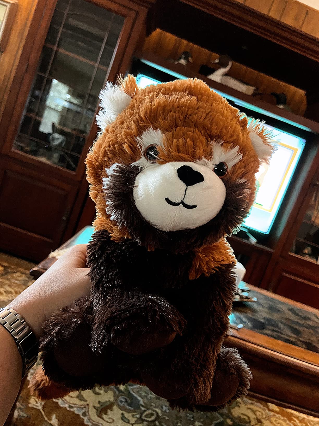 warmies Microwavable Weighted Stuffed Animals, Red Panda Weighted Plush | Heatable Plush, Heating Pad Stuffed Animal, Microwave 90 Sec, Scented with French Lavender customer photo 1