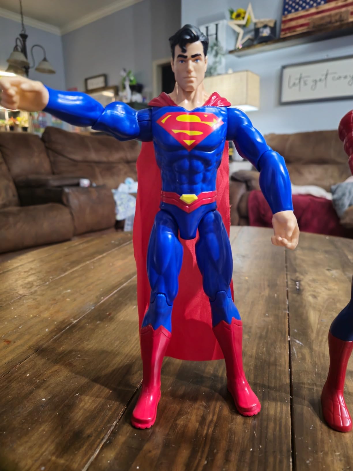DC Comics Superman Action Figure, 12-Inch Collectible Toy | 11 Points of Articulation, Cloth Cape customer photo 1