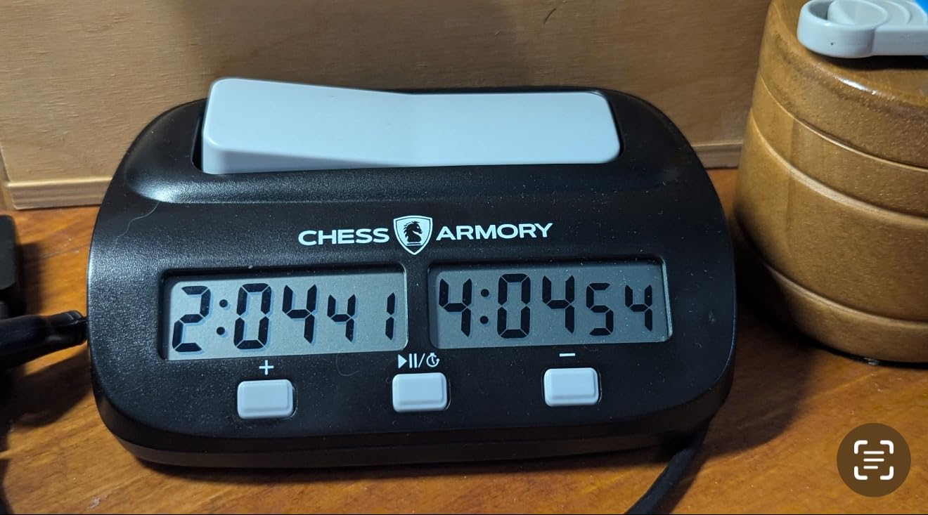 Chess Armory Digital Chess Clock - Portable Timer with Tournament and Bonus Time Features customer photo 2