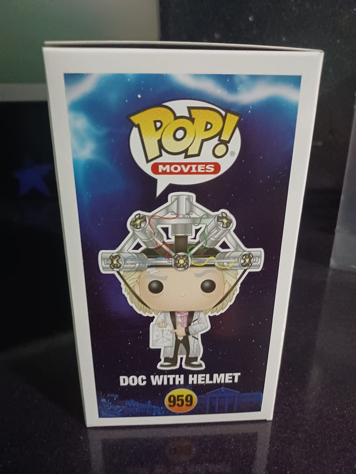 POP! Movies: Back to the Future - Doc Brown with Helmet | Official Comedy Merch - Collectable Vinyl Figurine for Shelf Display - Birthday Gift Idea for Fans and Collectors customer photo 1