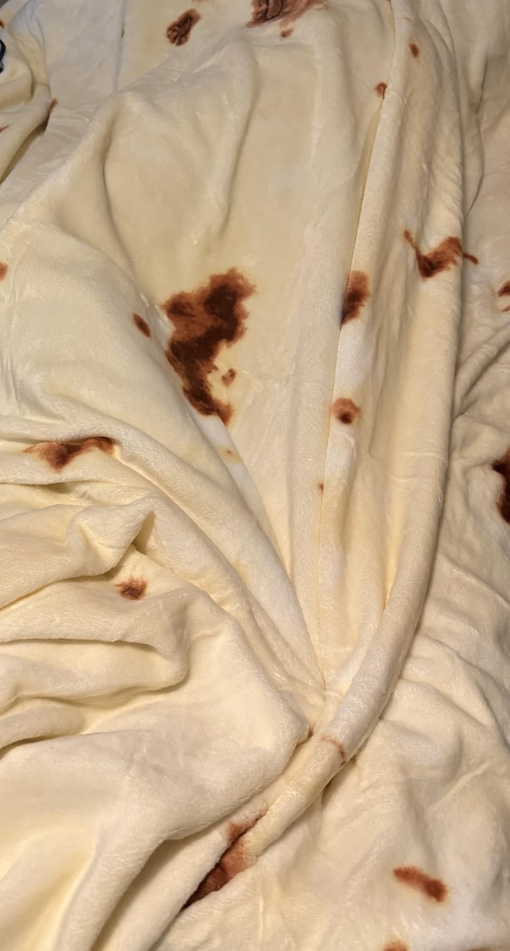 SeaRoomy Burrito Tortilla Blanket, Funny Food Throw Blanket, Round 47 inches customer photo 1