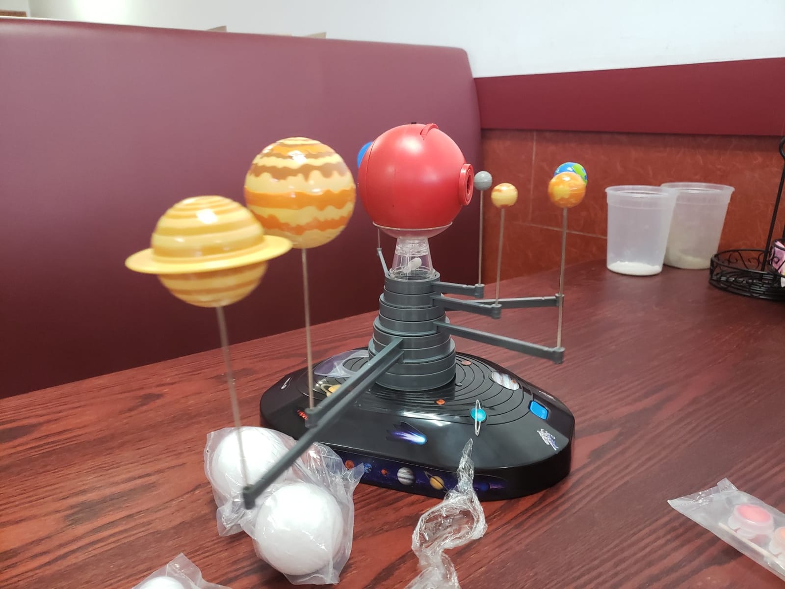 Playz Solar System Model kit for Kids, Planetarium Projector Planet Toys | for kids, DIY Solar System for kids School Project kit with 8 planets, Astronomy STEM space toys for kids ages 8-12 customer photo 2