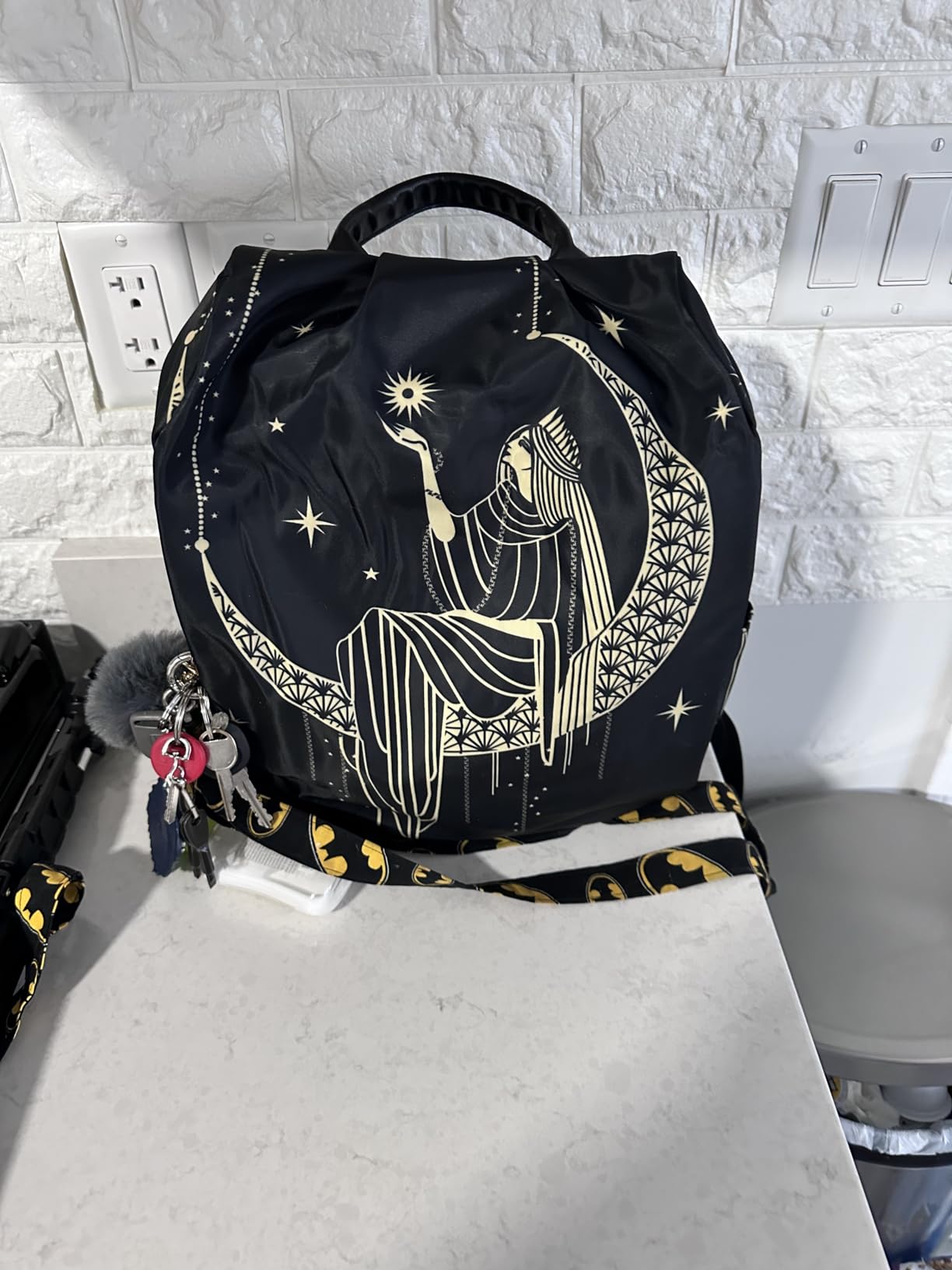 ALAZA Watercolor Retro Dragonfly Dandelion Backpack Purse with Adjustable Straps for Woman Ladies customer photo 2
