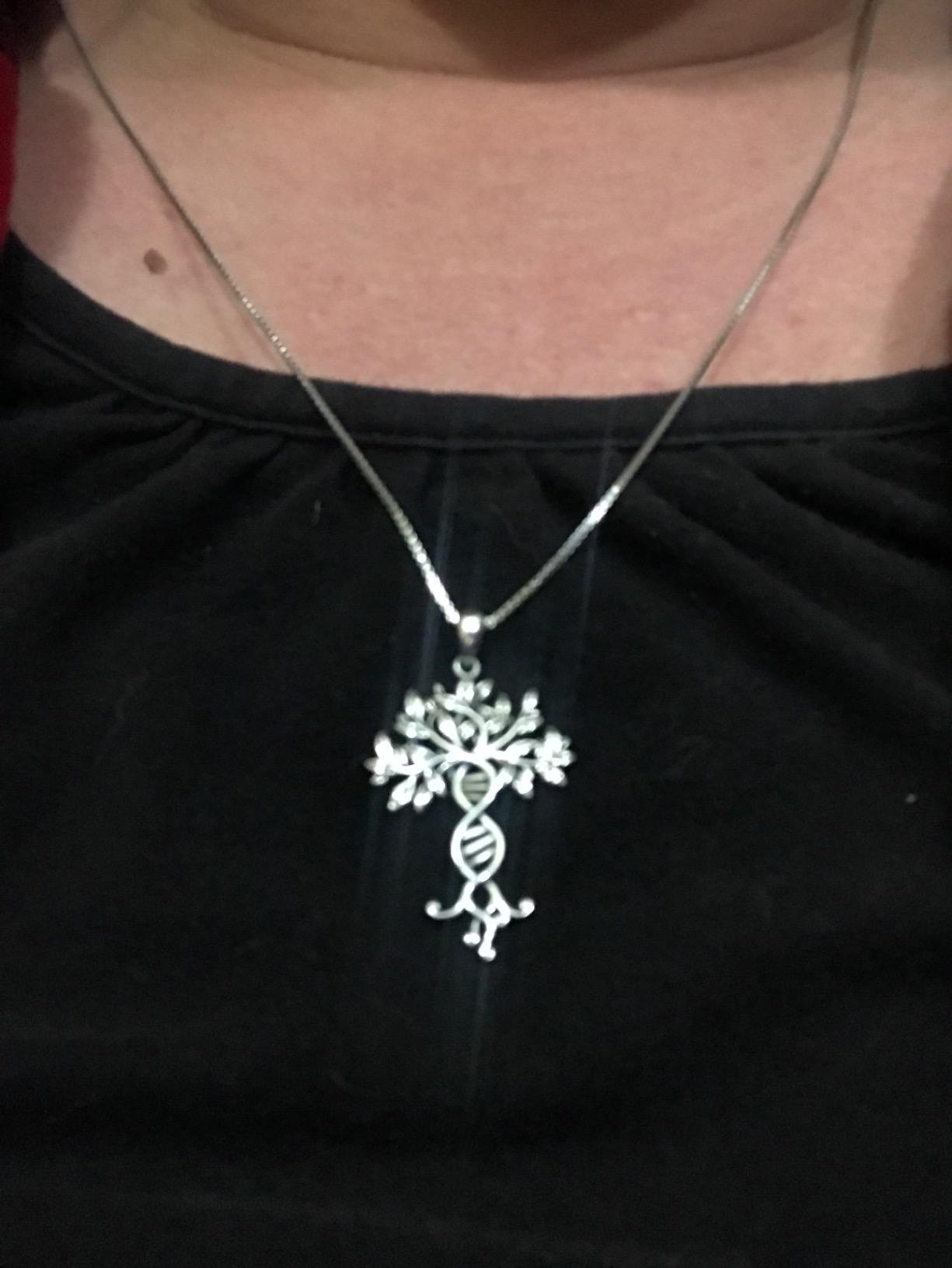 Sariel Tree of Life Infinity DNA Necklace 925 Sterling Silver Double Helix Celtic Family Tree Pendant Jewelry Graduation Science Gift customer photo 2