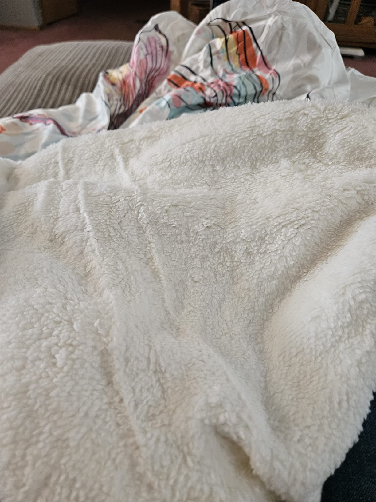 Feelyou Dragonfly Fleece Sherpa Throw Blanket Soft Cozy Fluffy Botanical Fuzzy Blanket Caring Gift for Women 50
