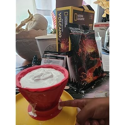 National Geographic Ultimate Volcano Science Kit for Kids Ages 8-12 | 3X More Eruptions, Pop Crystals with Exciting Sounds, Eruption Powder, Hands-On Earth Science, STEM Activity, Birthday Gift customer photo 2