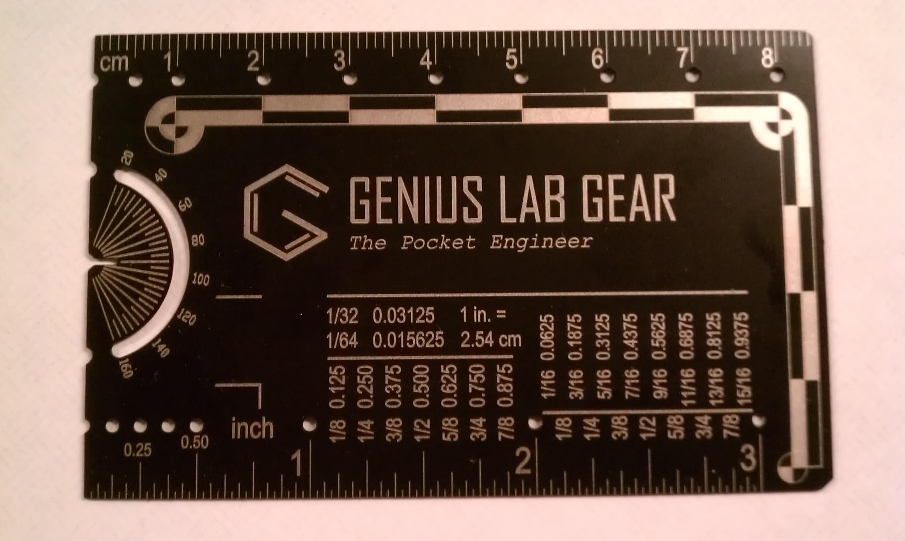 The Authentic Pocket Engineer: Small 3 Inch Metal Engineering Ruler Tool customer photo 1