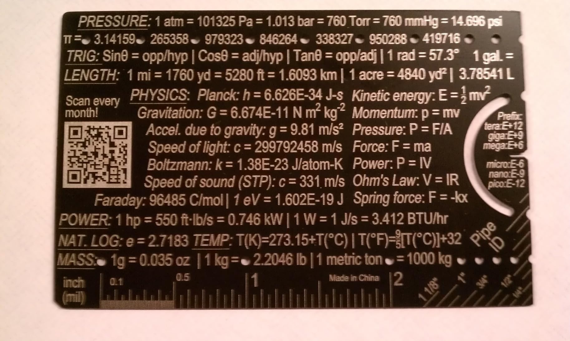 The Authentic Pocket Engineer: Small 3 Inch Metal Engineering Ruler Tool customer photo 2