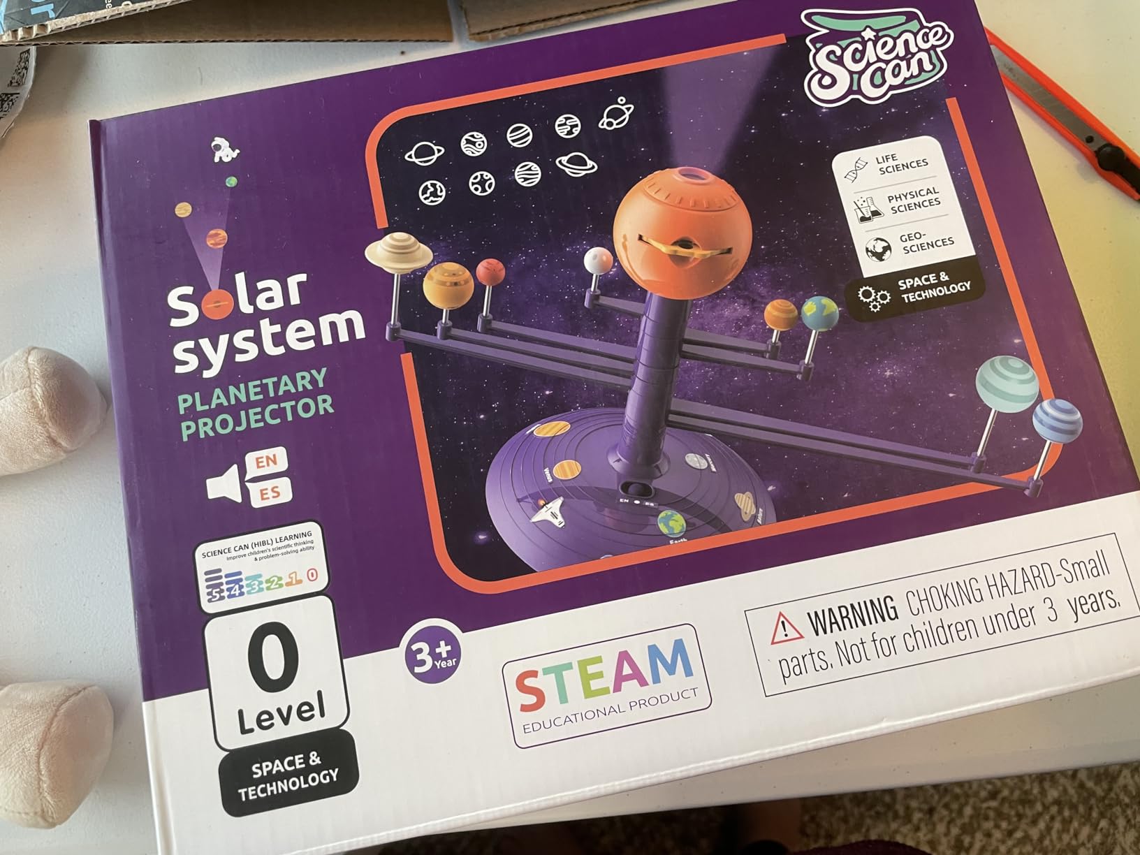 Science Can Solar System for Kids, Talking Astronomy Solar System Model Kit | Planetarium Projector w/ 8 Planets, Bilingual EN/ES, STEM Learning Toys customer photo 2