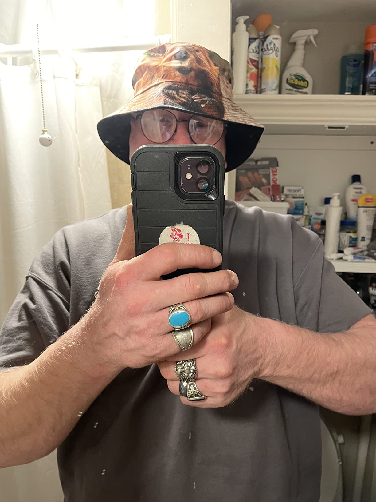 Cute Funny Beaver Unisex Bucket Hat Summer Travel Beach Sun Hats Outdoor Cap customer photo 2