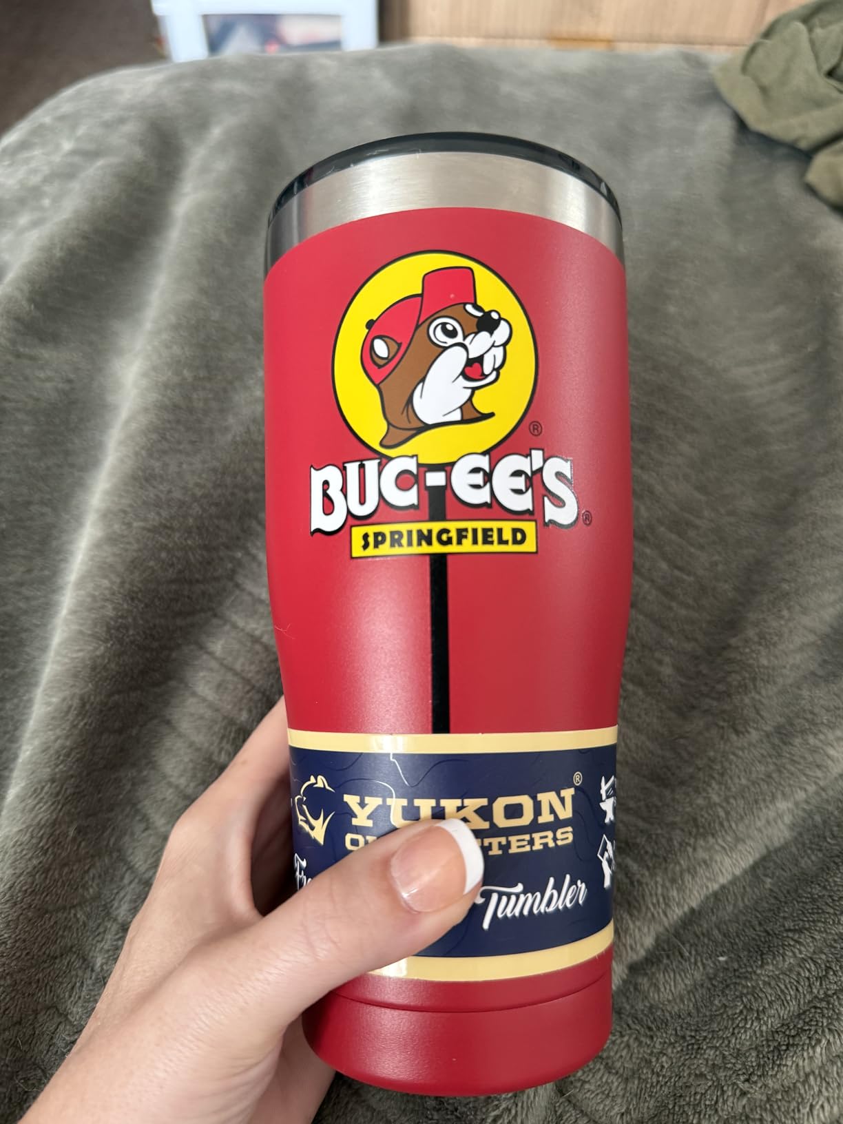 Buc-ee's Red Stainless Steel Tumbler With Bucky the Beaver, Double Wall Vacuum Insulated, 20 Ounces customer photo 1