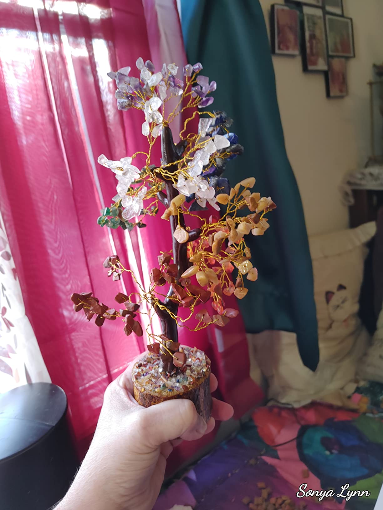 YATSKIA 7 Chakra Crystal Tree - Handmade Healing Crystal Trees with 7 Chakra Stones | Tree of Life for Meditation | Feng Shui | Birthday Gift for Woman | Gifts for Women | Home Decor | Office Décor customer photo 1