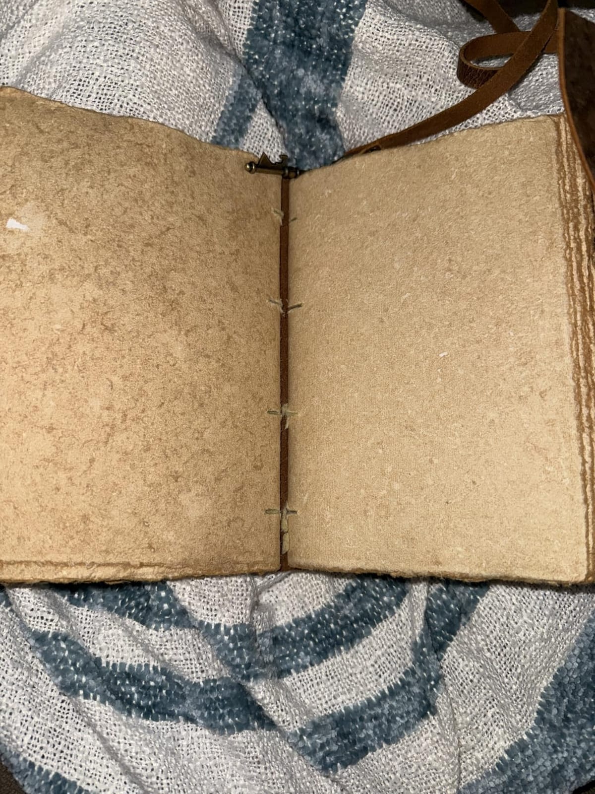 cuero Vintage Leather Journal - Antique Handmade Leather Bound journal with deckle edge paper customer photo 1