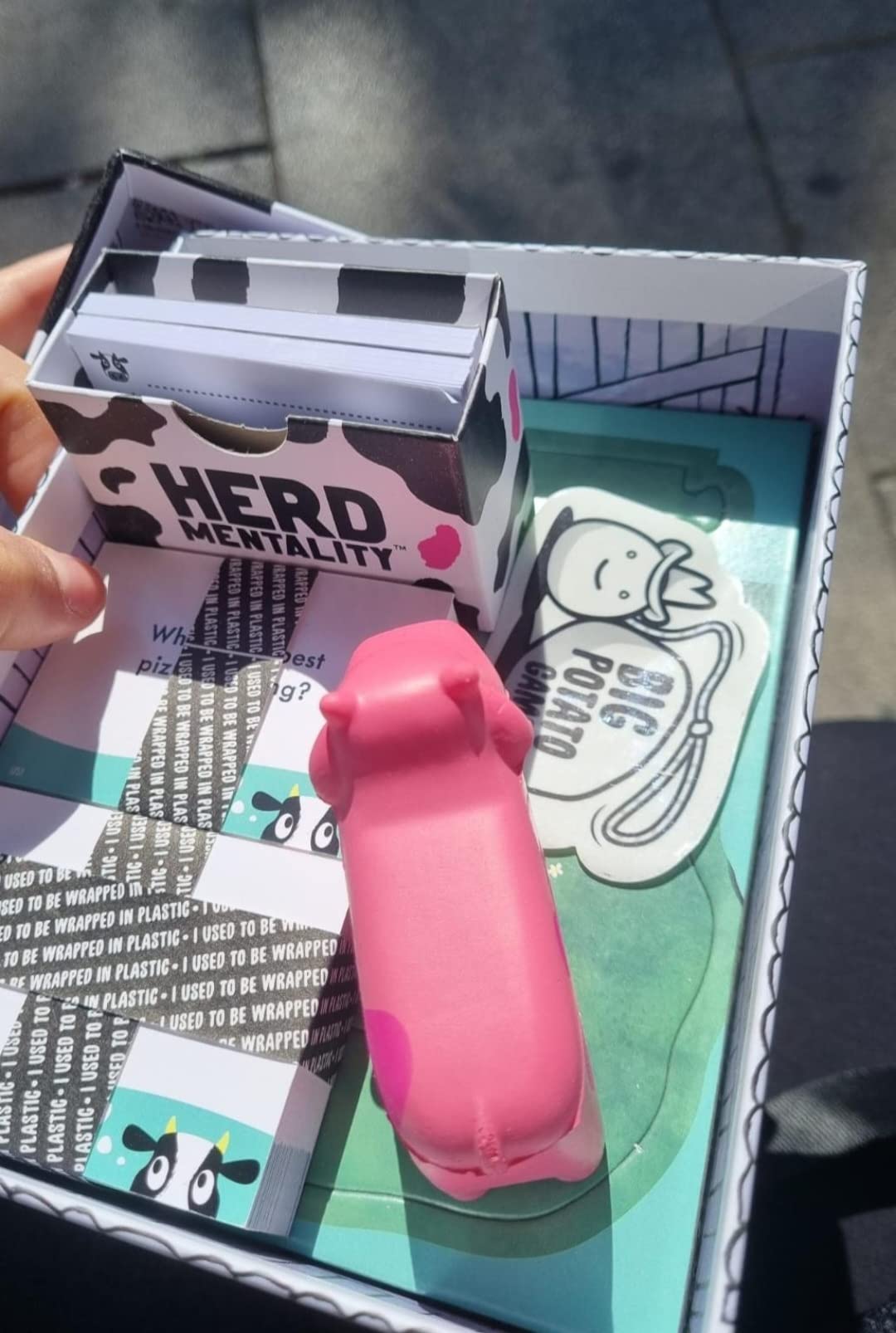 Herd Mentality Udderly Funny Family Board Game, Ages 10+ | Award-Winning Gift, Easy to Learn for 4-20 Players, Great Icebreaker, Family Game Night, Dodge the Pink Cow, Kids & Adults customer photo 2