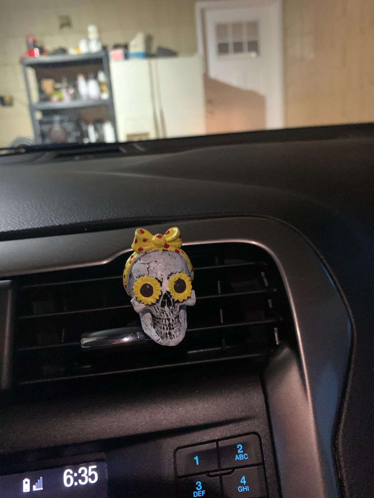 Skull Decor Car Air Freshener Vent Clips Goth Halloween Decorations Gifts customer photo 1