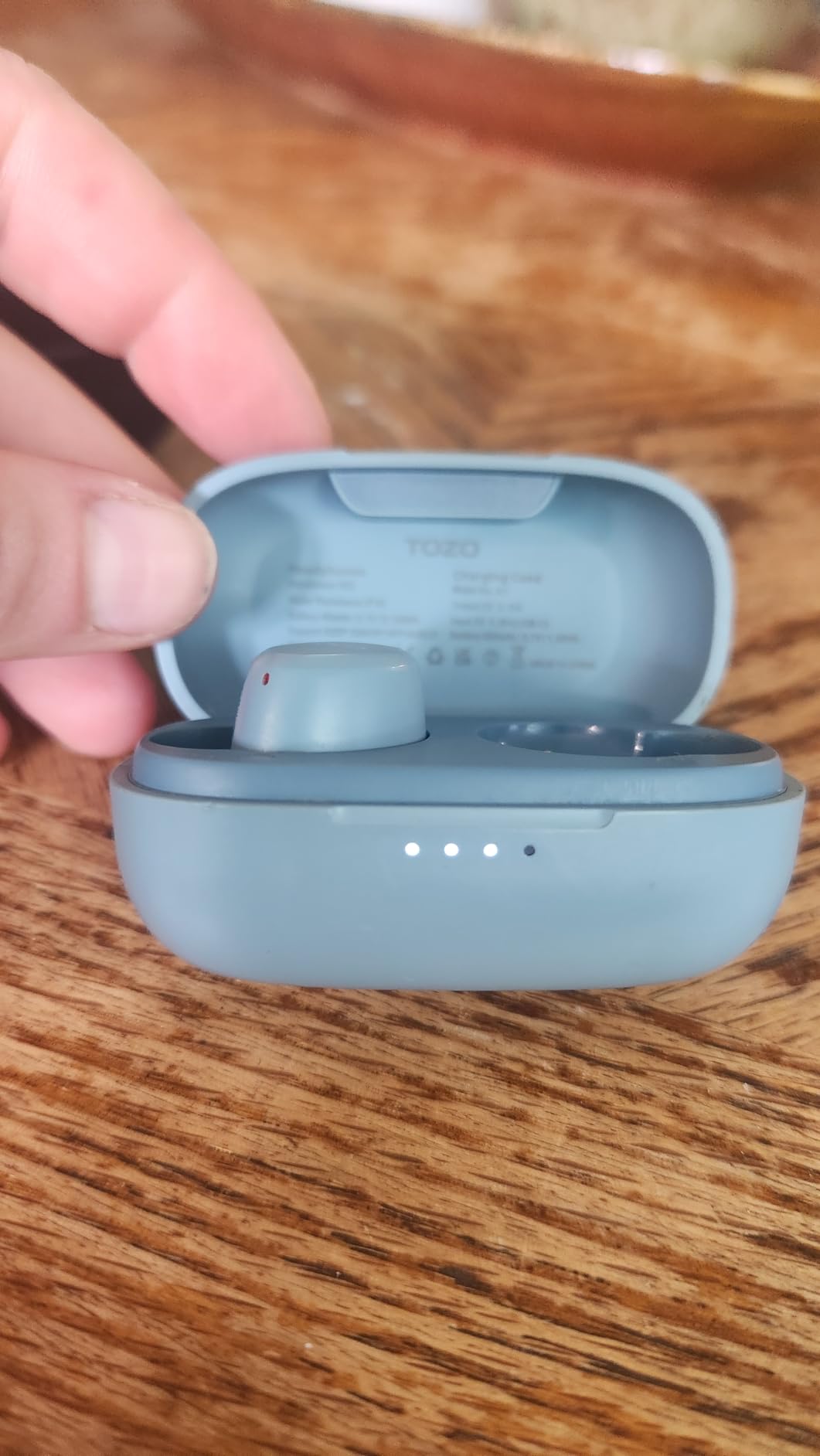 TOZO A1 Wireless Earbuds Bluetooth 5.3 Light Weight in Ear Headphones | IPX5 Waterproof, 2 Mics for AI Calls, Immersive Premium Sound Bass Headset with Charging Case, 32 Presets EQ via TOZO App customer photo 1