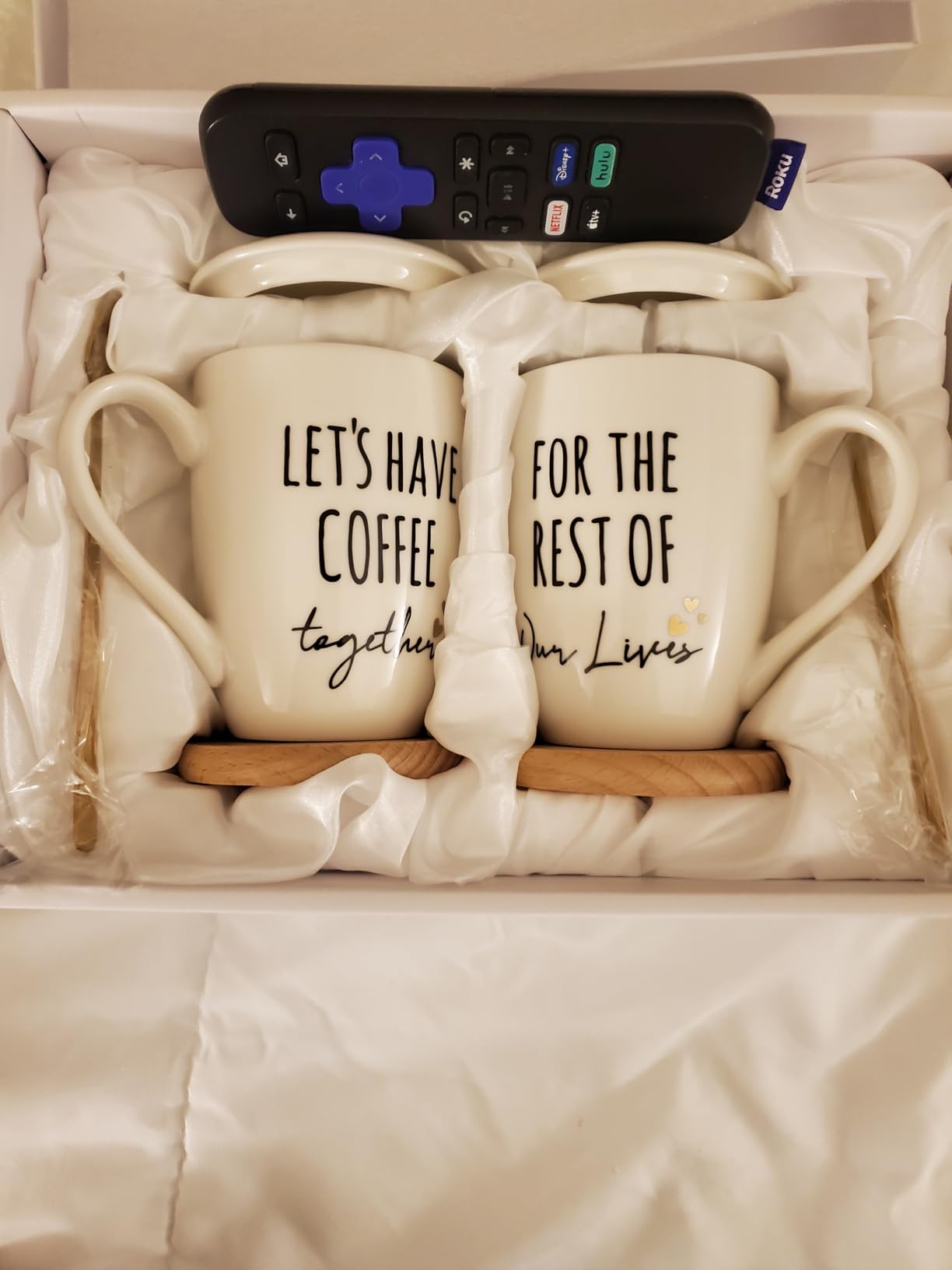 AW BRIDAL Ceramic Engagement Gifts For Couples Coffee Mugs Set Of 2, 12 Oz - Newly Engaged Bachelorette Bridal Shower Gift customer photo 2