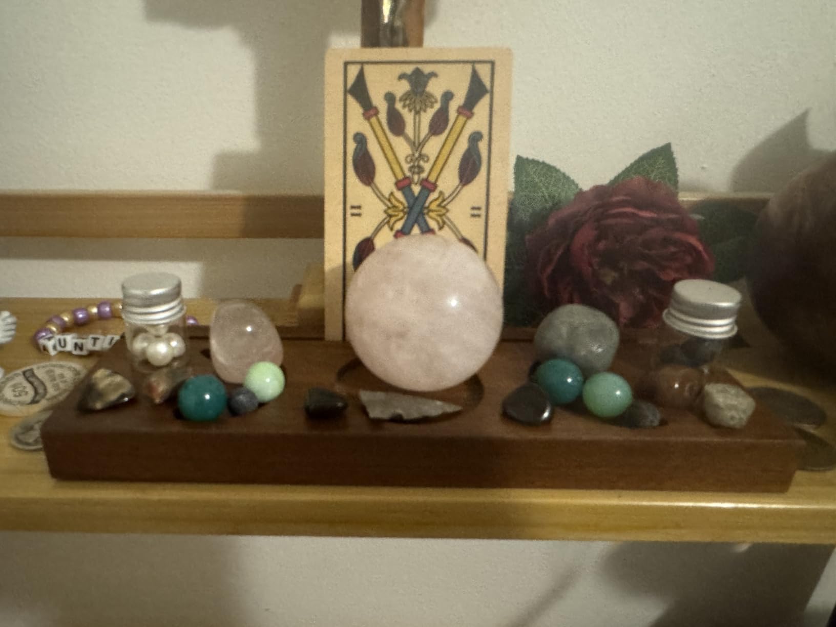 Tarot Card Holder Stand, Witchy Gifts for Women, Tarot Accessories | metaphysical gifts, gifts for witches, tarot card stand, tarot box, wiccan altar supplies customer photo 1