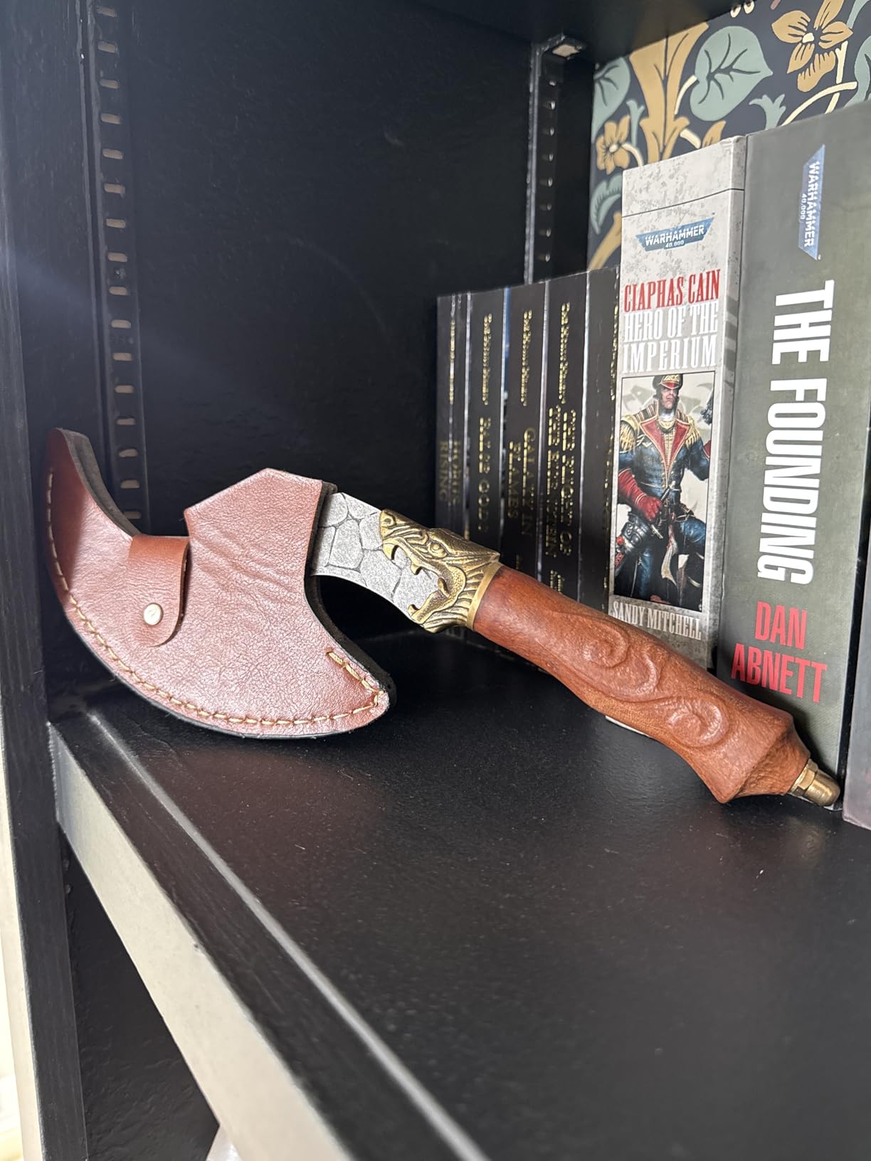 ROCOCO Viking Cleaver Knife Birthday - Kitchen Axe & Sheath Father Gift Men | Hand Forged High Carbon Steel Butcher Meat Cutting Boning Knife for Home Outdoor BBQ Camping Chirstmas Mother customer photo 2