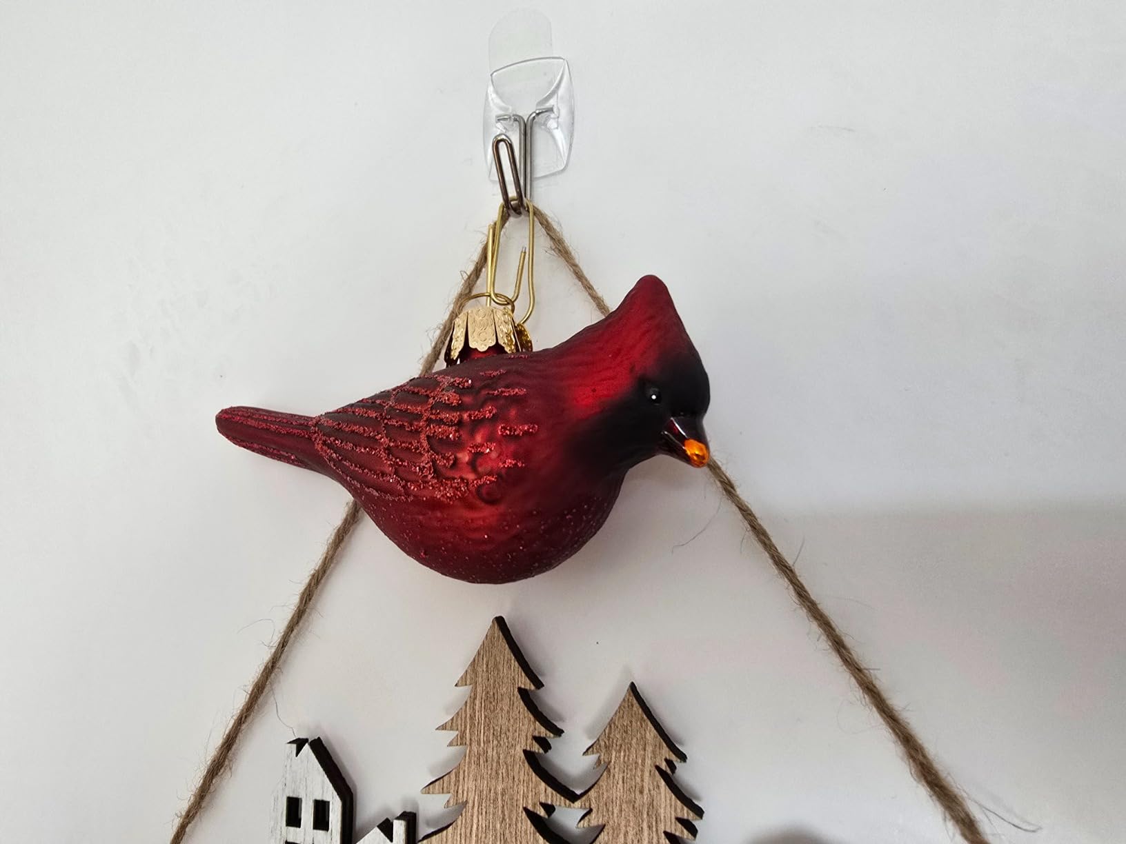 Old World Christmas Lovebirds Glass Blown Ornament for Christmas Tree, Handcrafted Holiday Decoration, Bird Watcher Collection customer photo 1