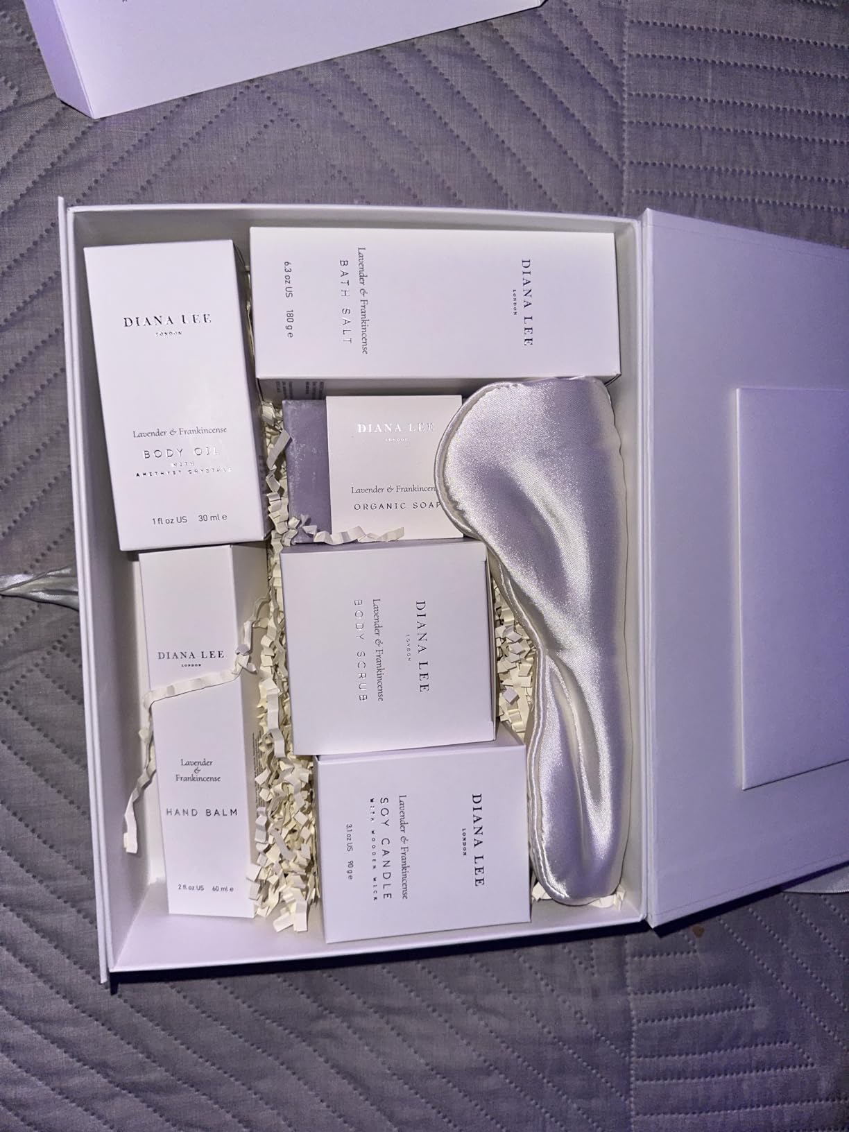 Luxury Spa Gift Basket Women Birthday Self Care Kit Lavender Set with Bath Products and Wellness Box customer photo 2