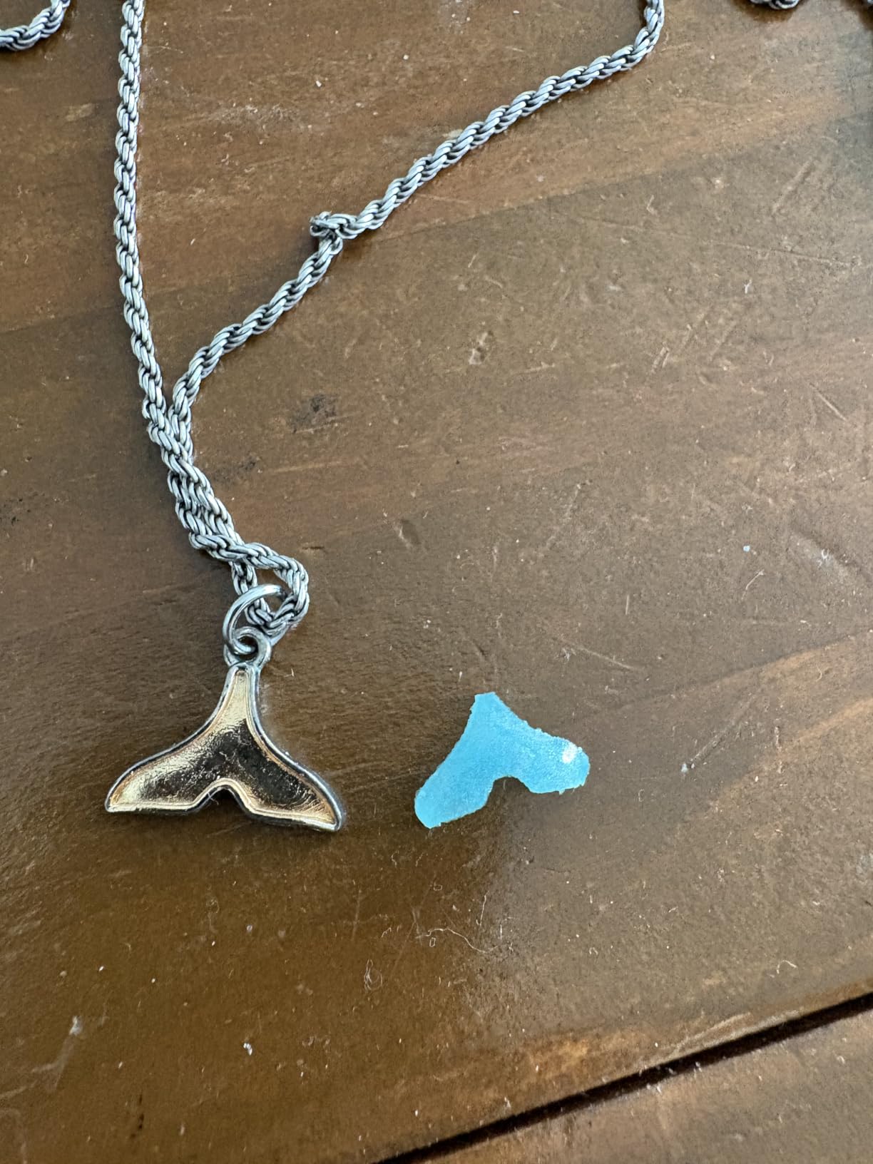 KUIYAI Whale Tail Necklace - Dolphin Lovers Gift With Message Card - Blue Whale Gift for Women customer photo 1