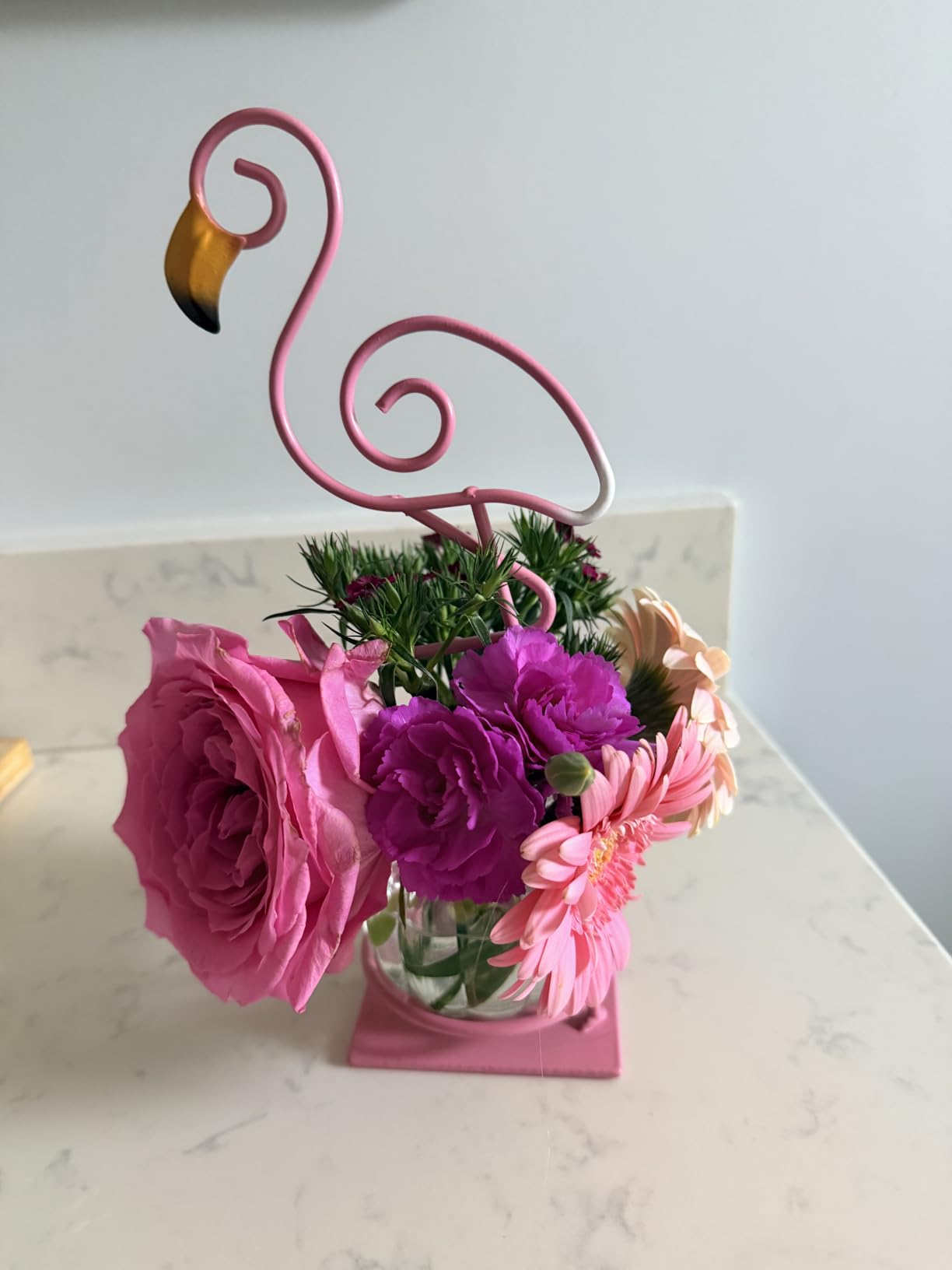 Desktop Cat Planter Propagation Station, Glass Vase Metal Stand customer photo 1