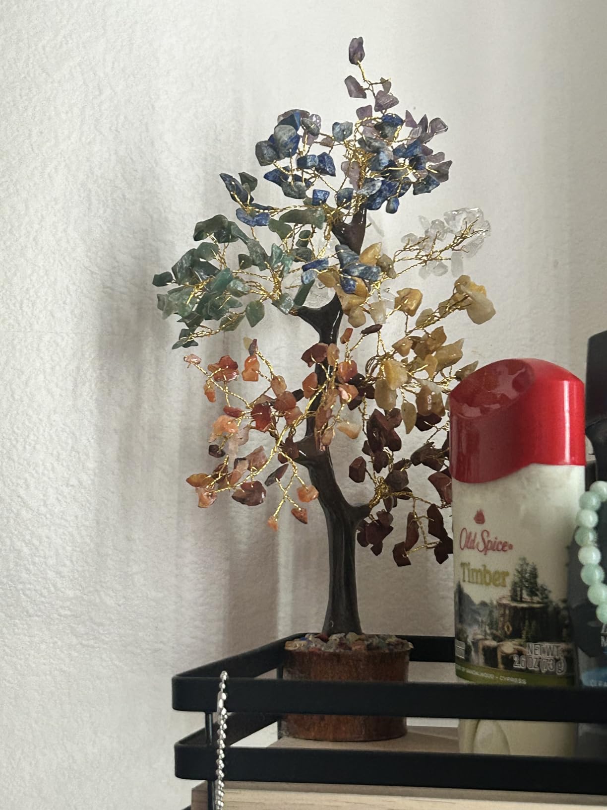 Chakra Tree of Life Birthday Gifts for Women, Mom, Sister, Friends, Handmade Healing Crystal Tree Brings Money, Positivity & Good Luck, Boho Home, Room and Office Desk Decor, Unique Return Gift customer photo 2