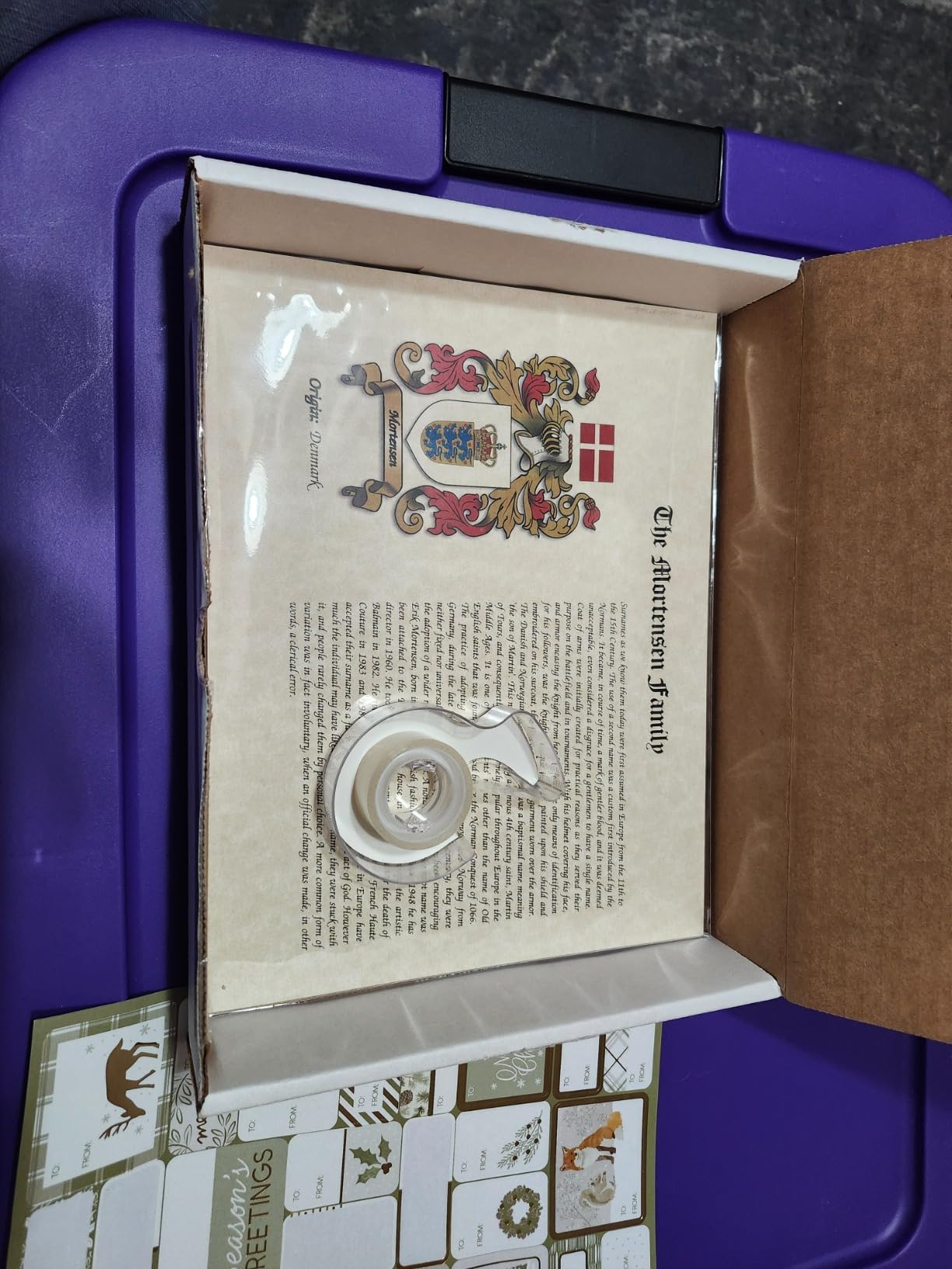 Personalized Family Coat of Arms Print, Custom Surname Crest Genealogy Wall Art, 8.5 x 11 Heritage Gift customer photo 1