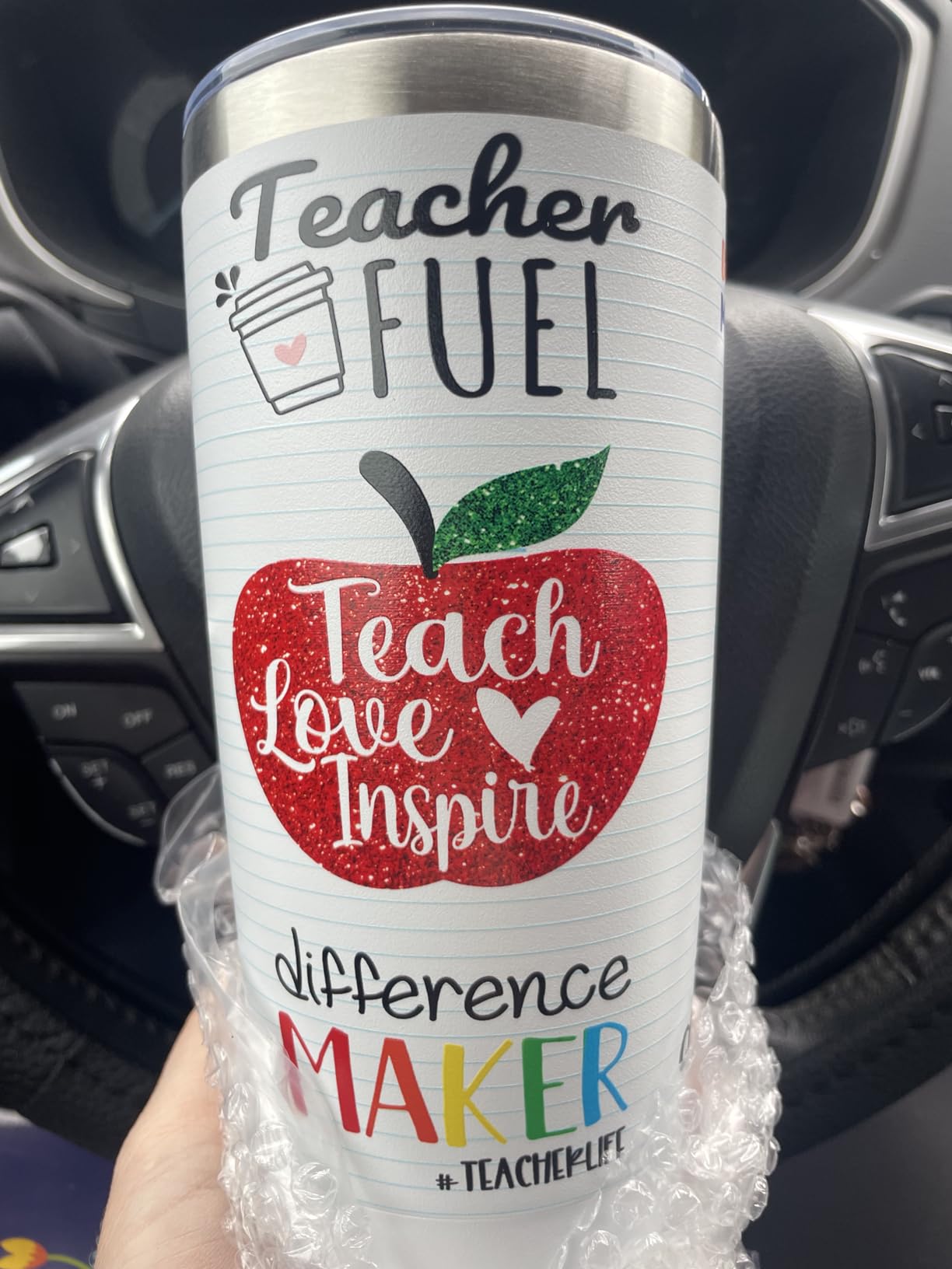 Teacher Gifts, Teacher Appreciation Gifts, Teachers Christmas Birthday Gift from Students, Back to School Gift for Women, 20oz Stainless Steel Tumbler Cup customer photo 1