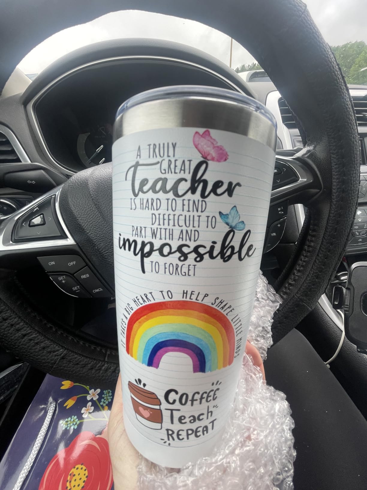 Teacher Gifts, 20oz Stainless Steel Tumbler Cup customer photo 2