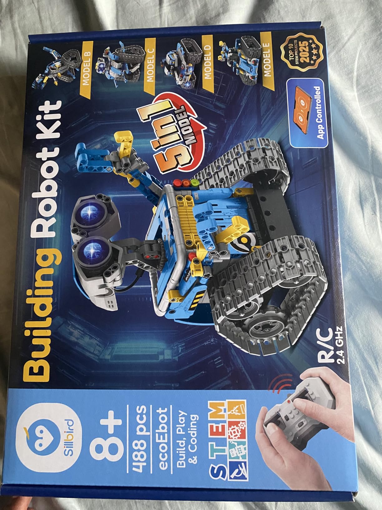 STEM Robot Building Kit with Remote Control, Coding Robotic Set, App-Controlled 5-in-1 Models, 488 Pieces customer photo 1