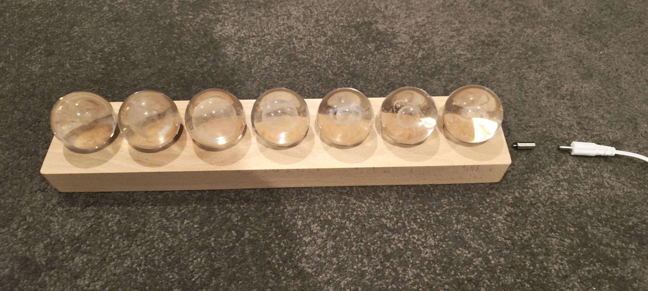 3D Crystal Ball Solar System Crystal Ball Modle Science Astronomy Gift Lamp | 7pcs Best Birthday Gifts Galaxy Jupiter Saturn Moon Earth Snow Globes customer photo 1