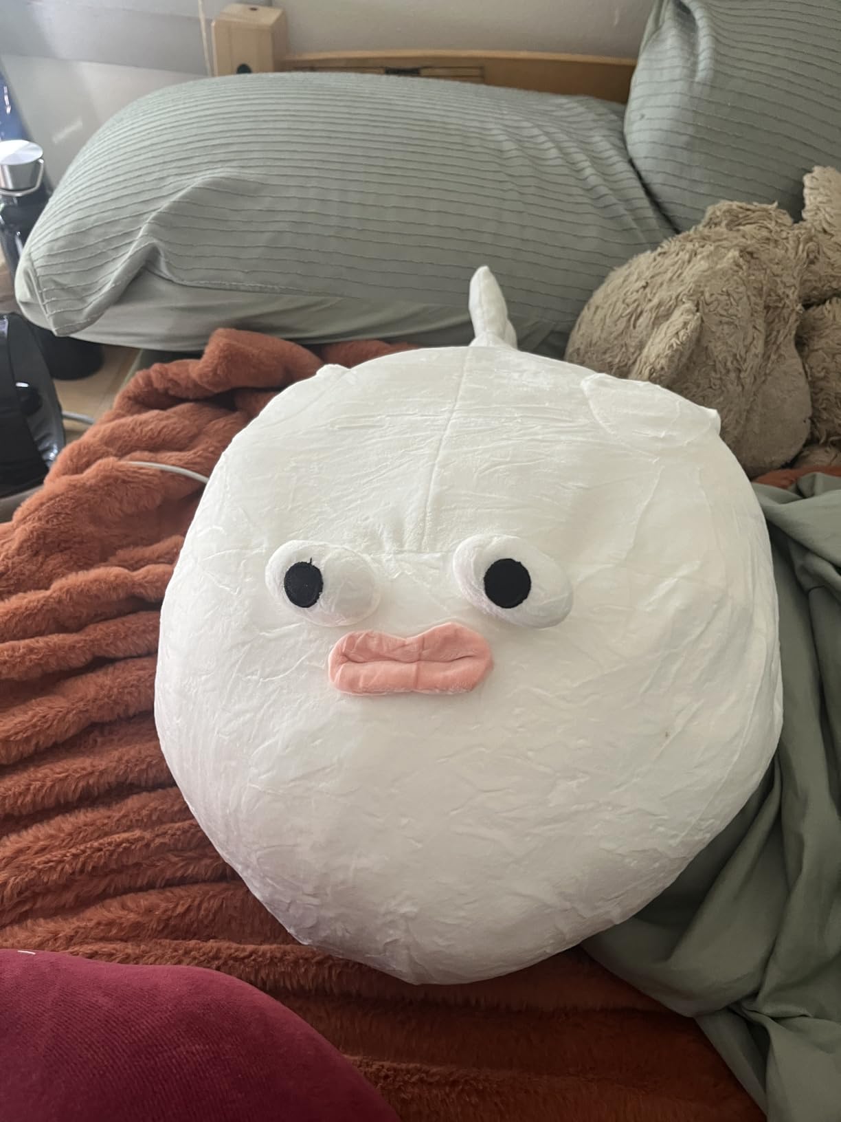 Goylmc Puffer Fish Plush Pillow - 15.7 inch Puffer Fish Stuffed Animal Plush - Birthday for Girls Boys Adults customer photo 2