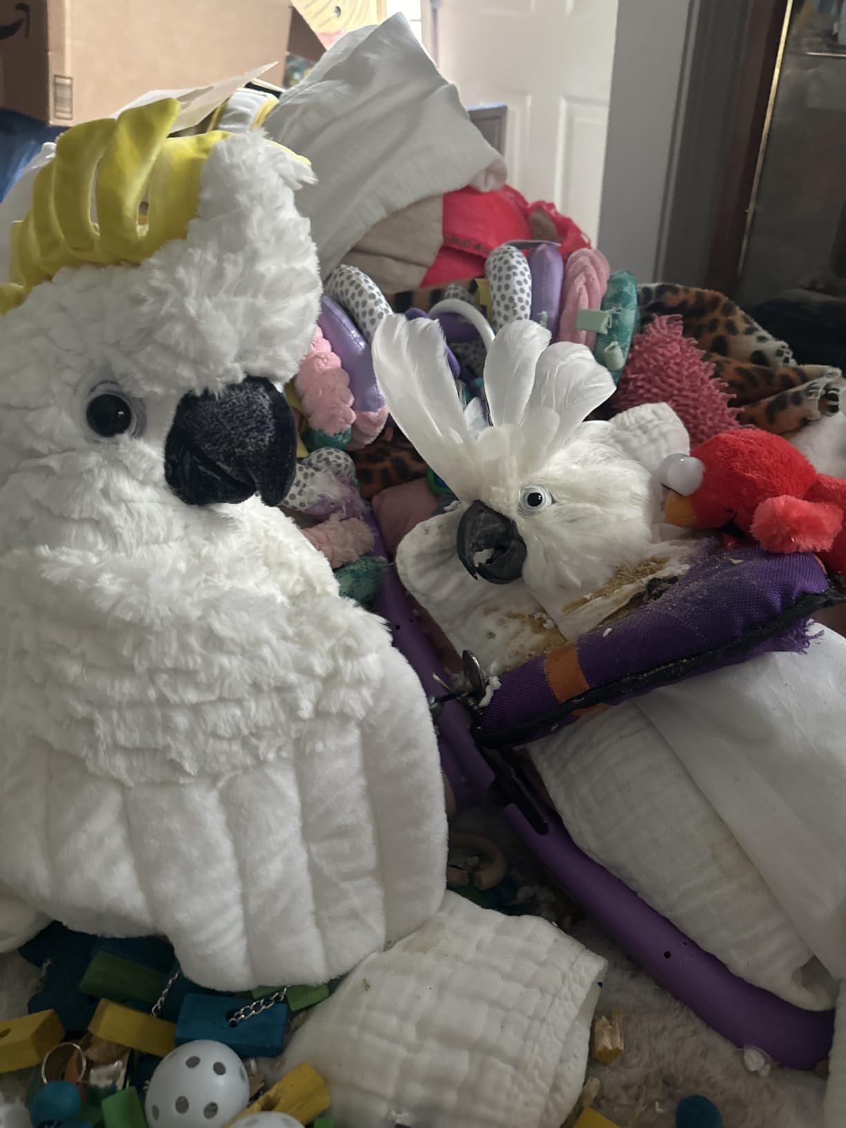 Wild Republic Artist Collection Sulphur Crested Cockatoo Stuffed Animal - 15