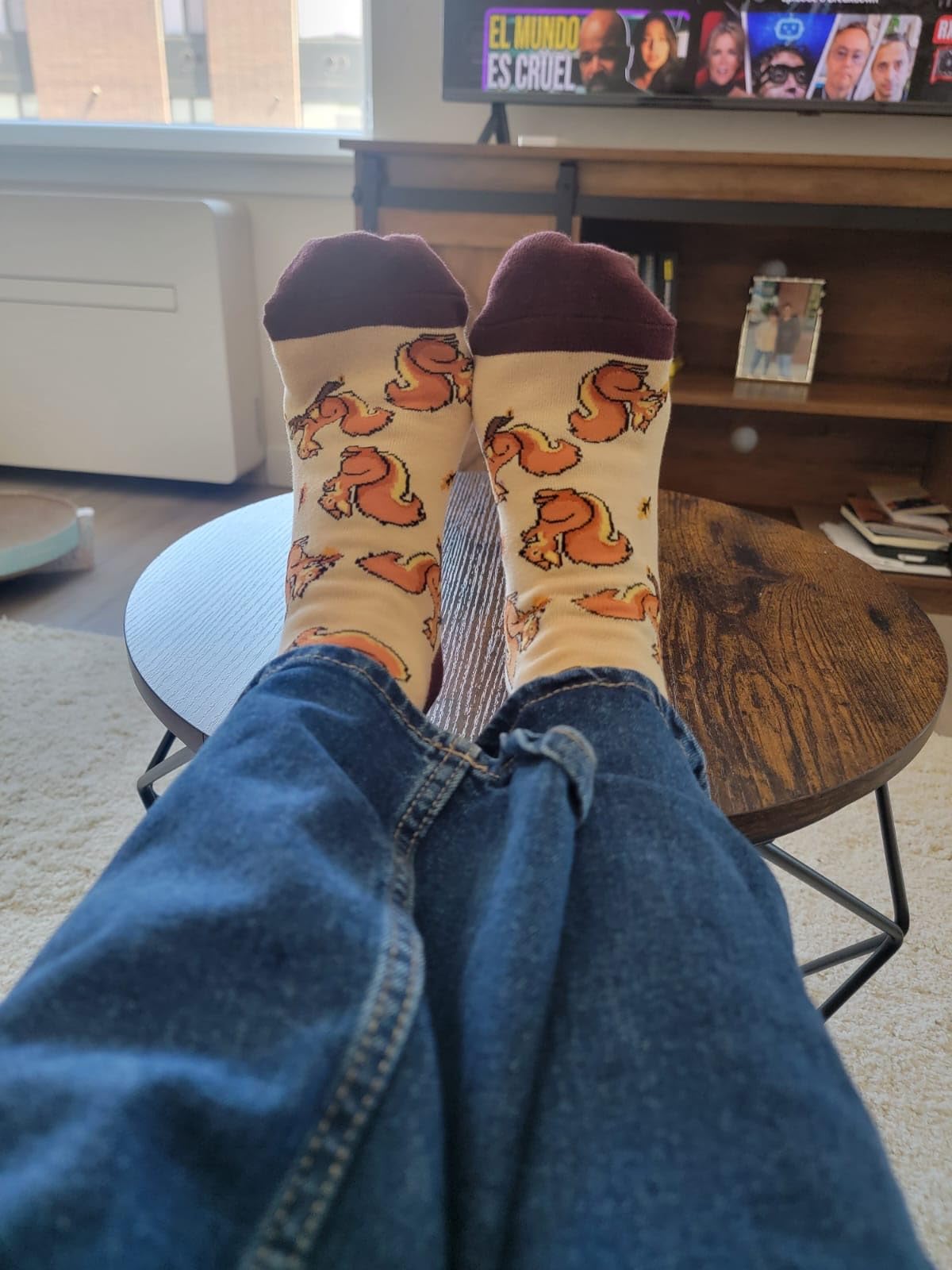 HAPPYPOP Funny Forest Animal Socks for Women & Men - Animal Lover Gift customer photo 1