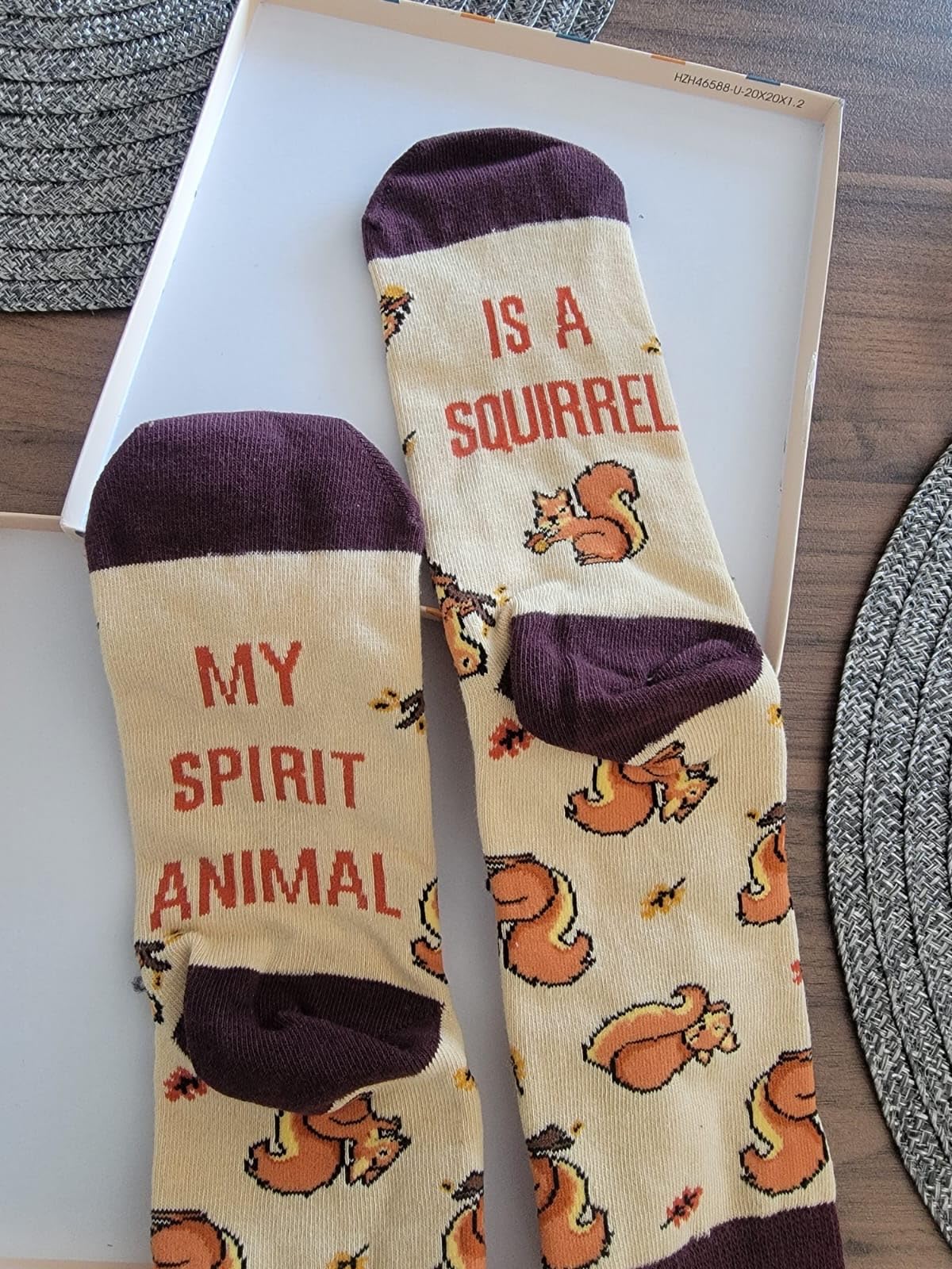 HAPPYPOP Funny Forest Animal Socks for Women & Men - Animal Lover Gift customer photo 2